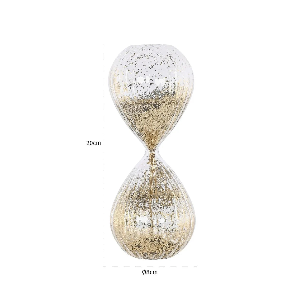 Richmond Interiors Eila Gold Hourglass Ornament