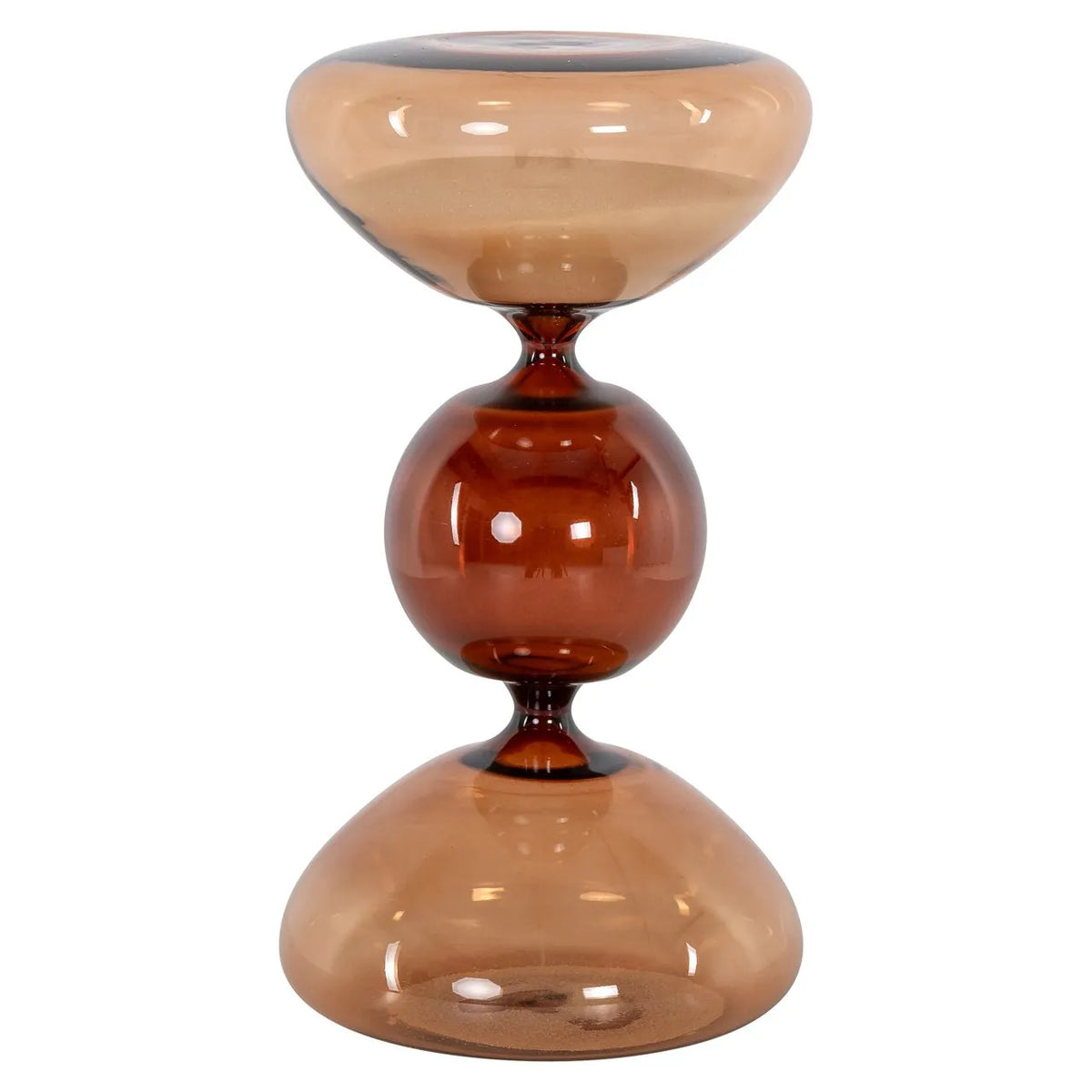 Richmond Interiors Elba Brown Hourglass Ornament | Small