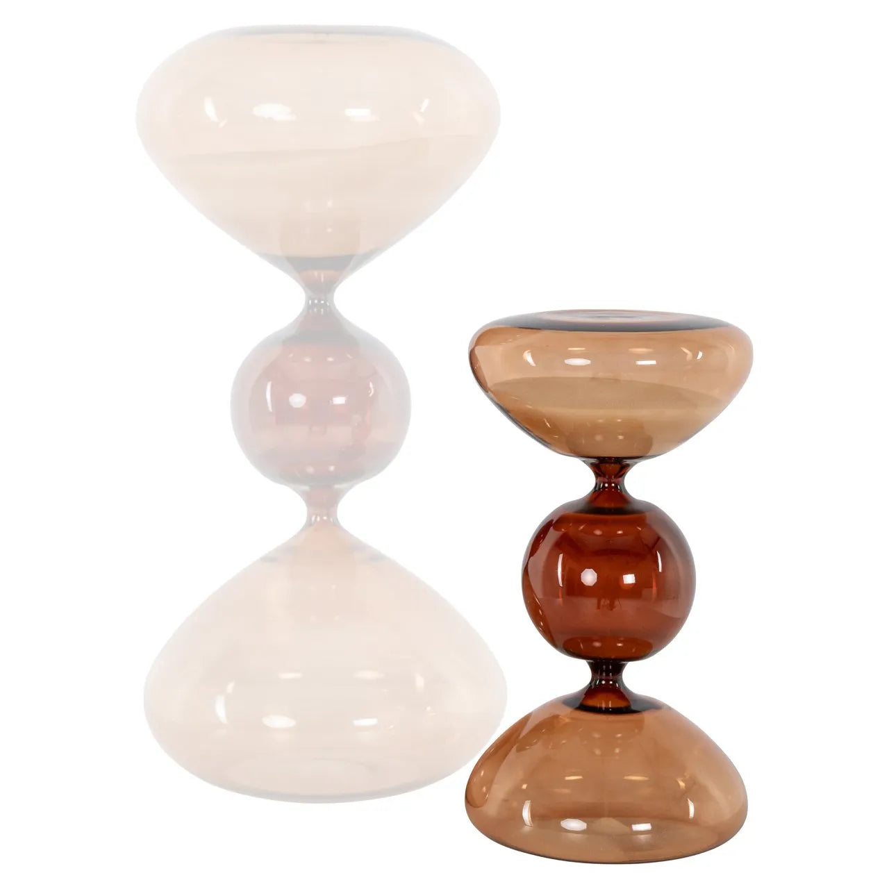 Richmond Interiors Elba Brown Hourglass Ornament | Small