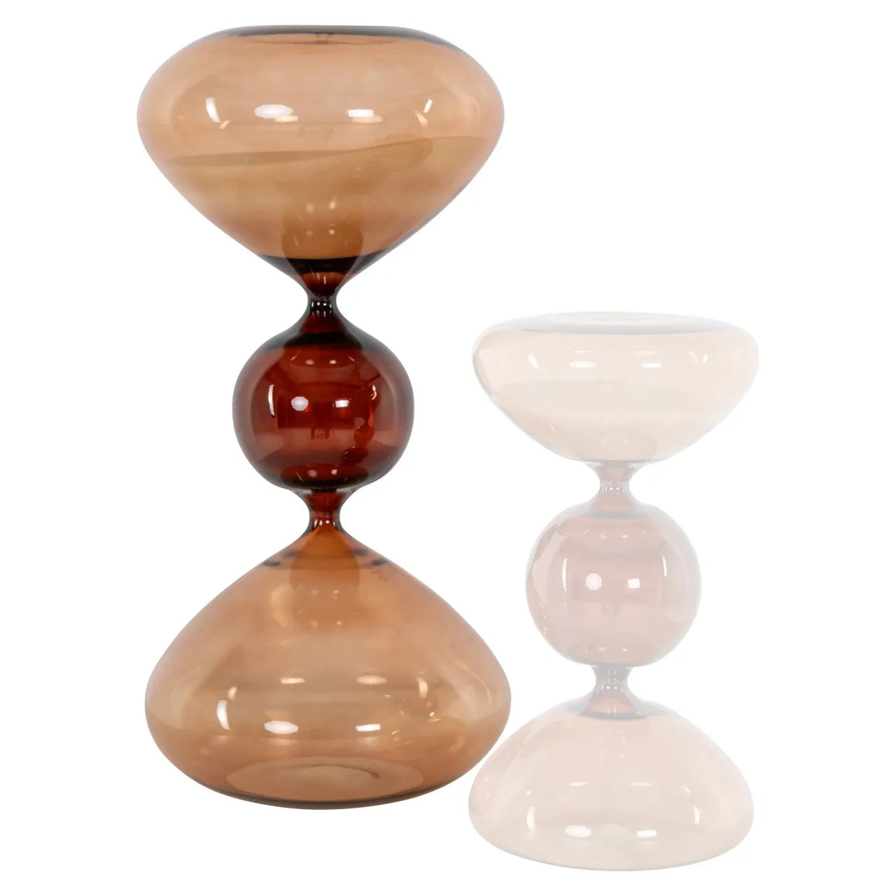 Richmond Interiors Elba Brown Hourglass Ornament | Large