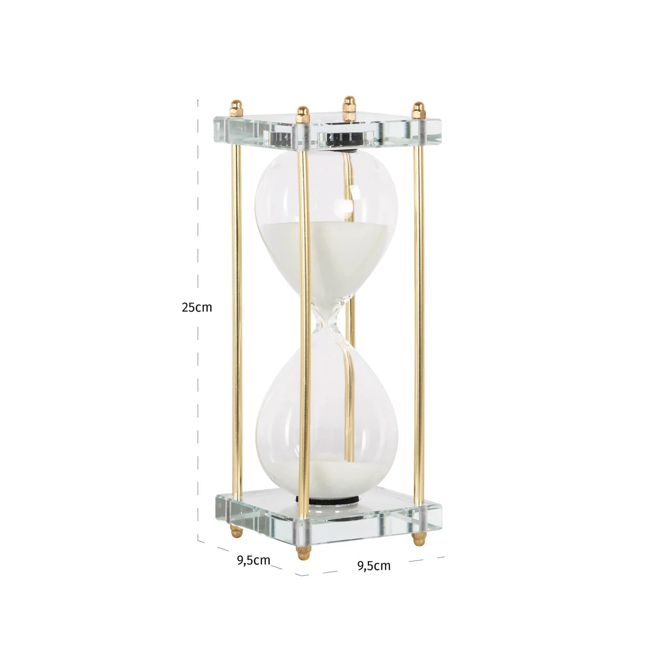 Richmond Interiors Gigi Gold Hourglass Ornament