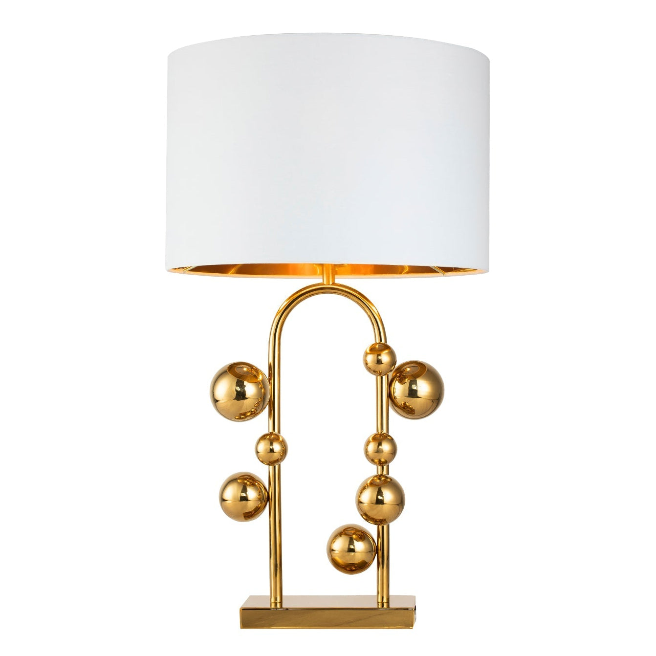 Etienne Polished Brass Table Lamp