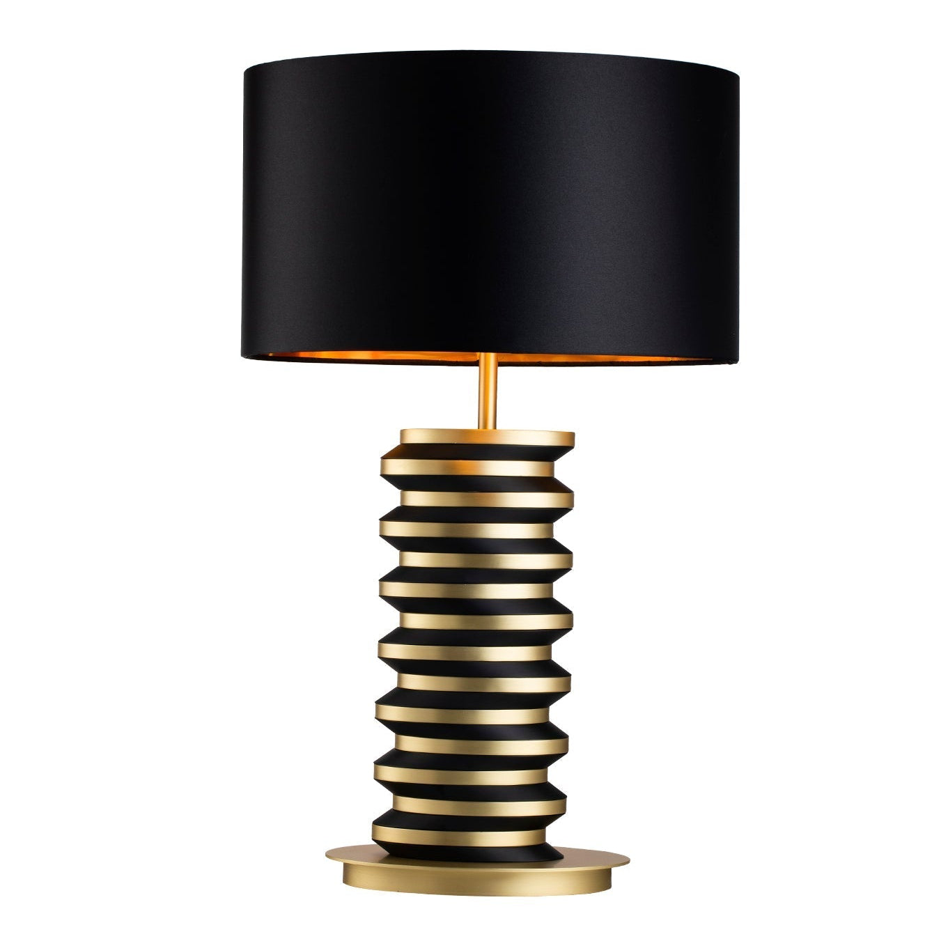 Jacquard Brushed Brass & Matt Black Table Lamp