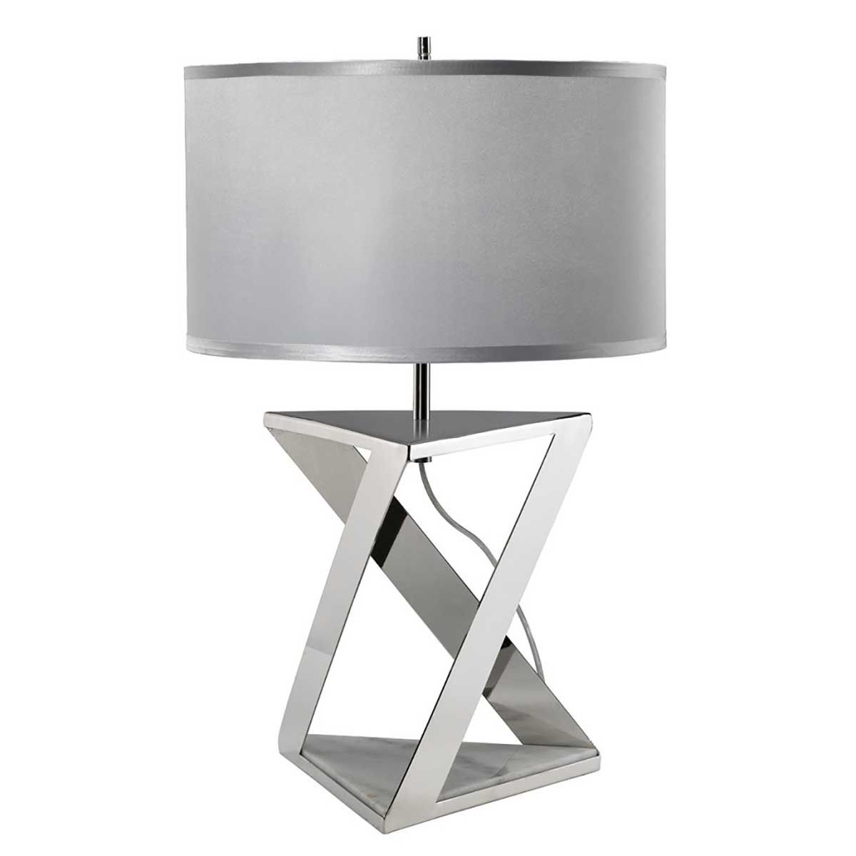 Aegeus 1 Light Table Lamp - Nickel