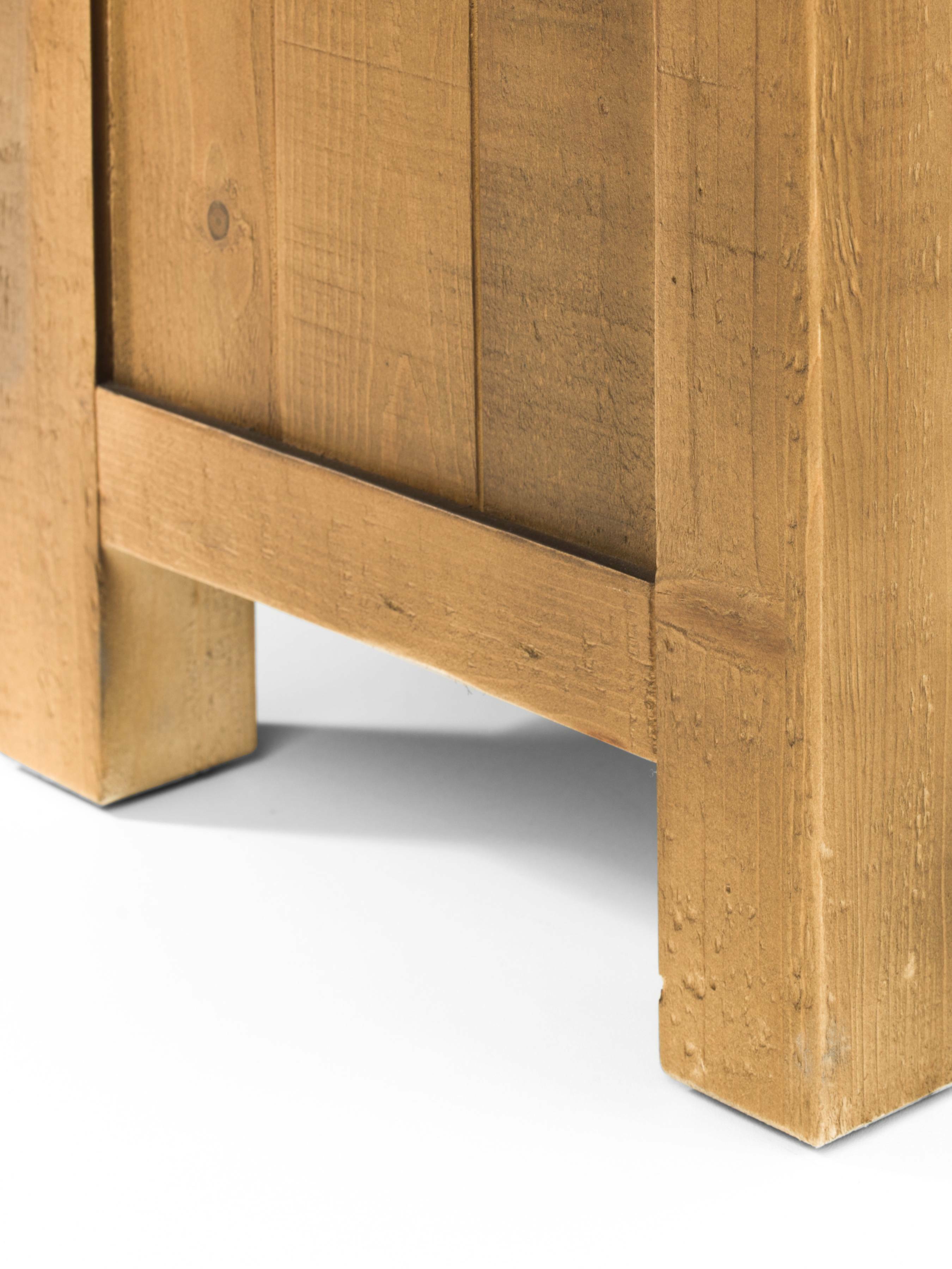 Maple Natural Pine Wood Storage Bench