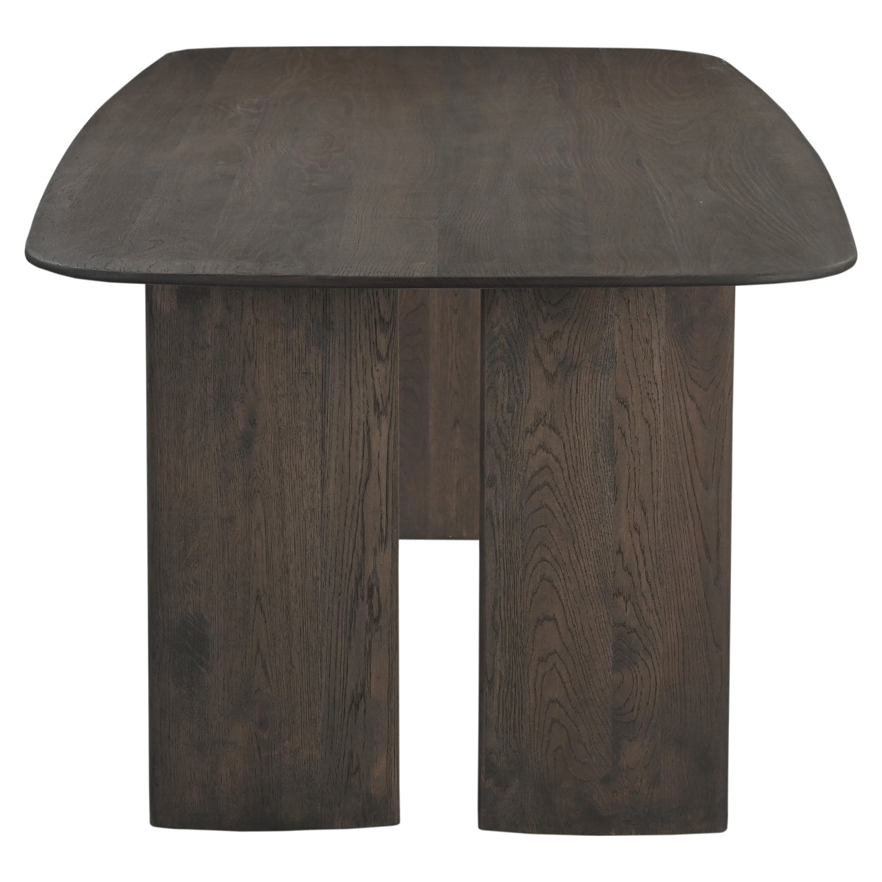 Richmond Interiors Castello Smoked Brown Oak Wood Dining Table 230cm