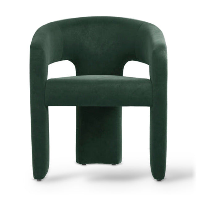 Alba Forest Green Velvet Tripod Dining Chair
