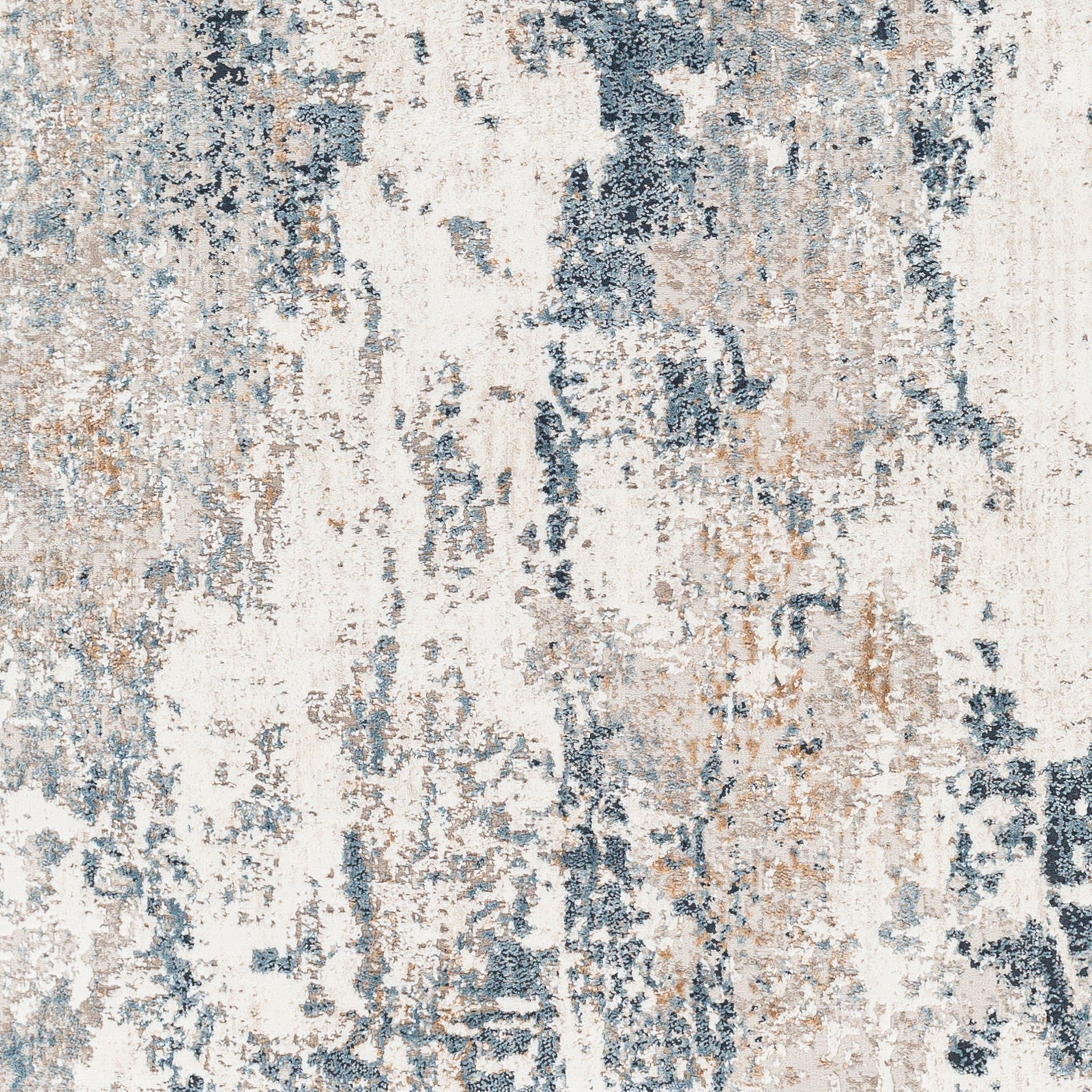 Allegro Abstract Modern Marble Cream & Ivory Polyester Rug 160x213cm - colour swatch