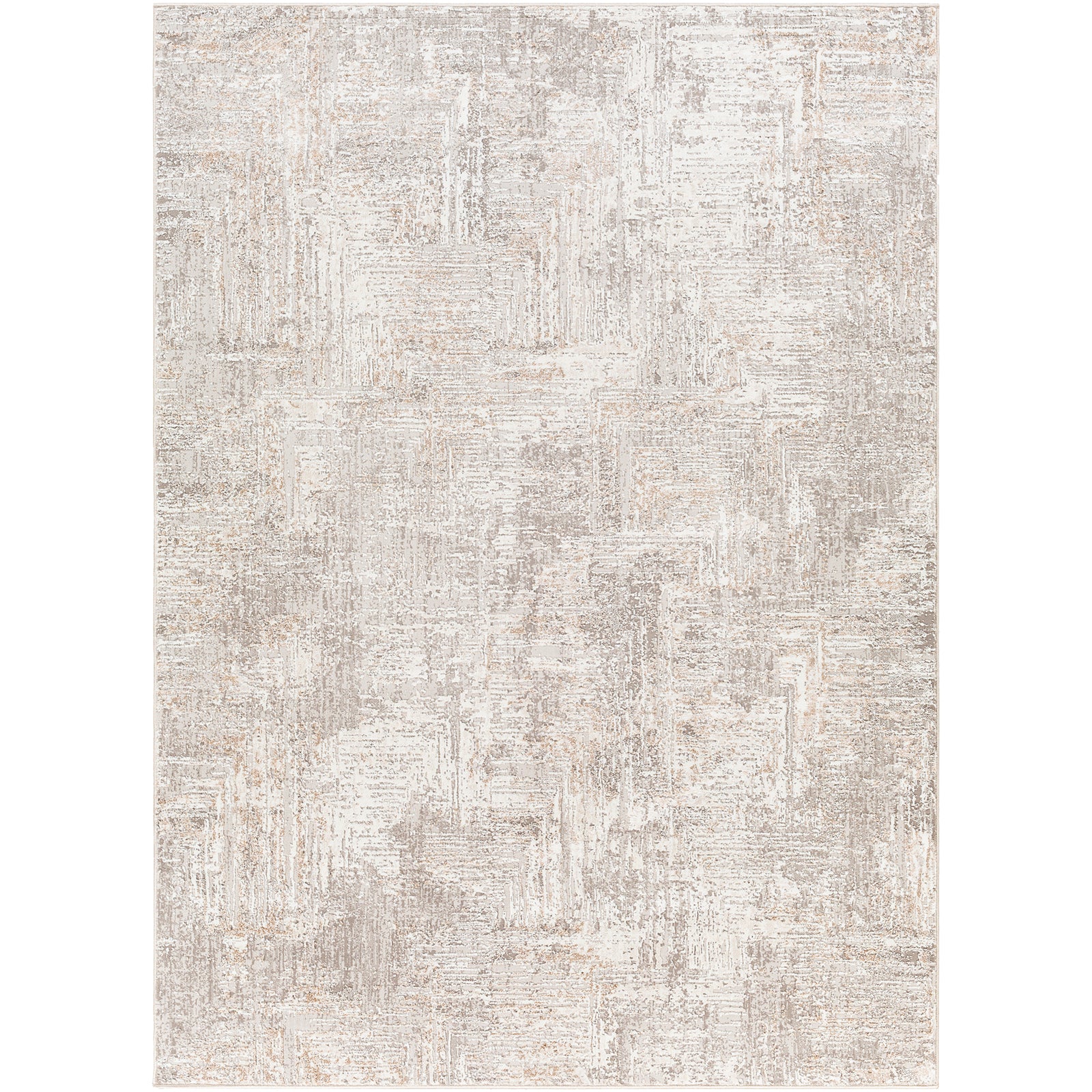 Allegro Abstract Modern Marble Beige & Ivory & Light Grey Polyester Rug 160x213cm - product image