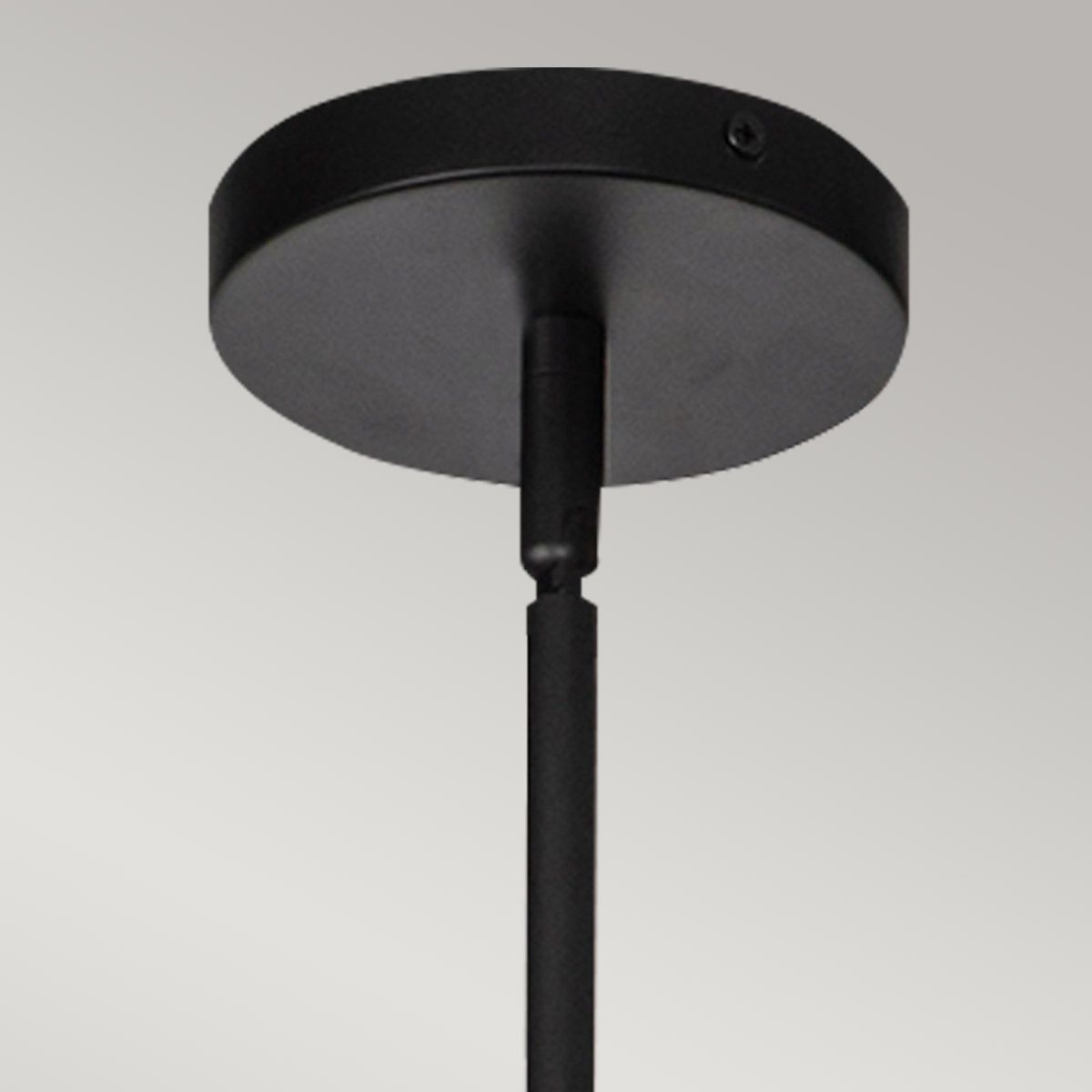Payne Single Large Pendant Light - Black & Rope