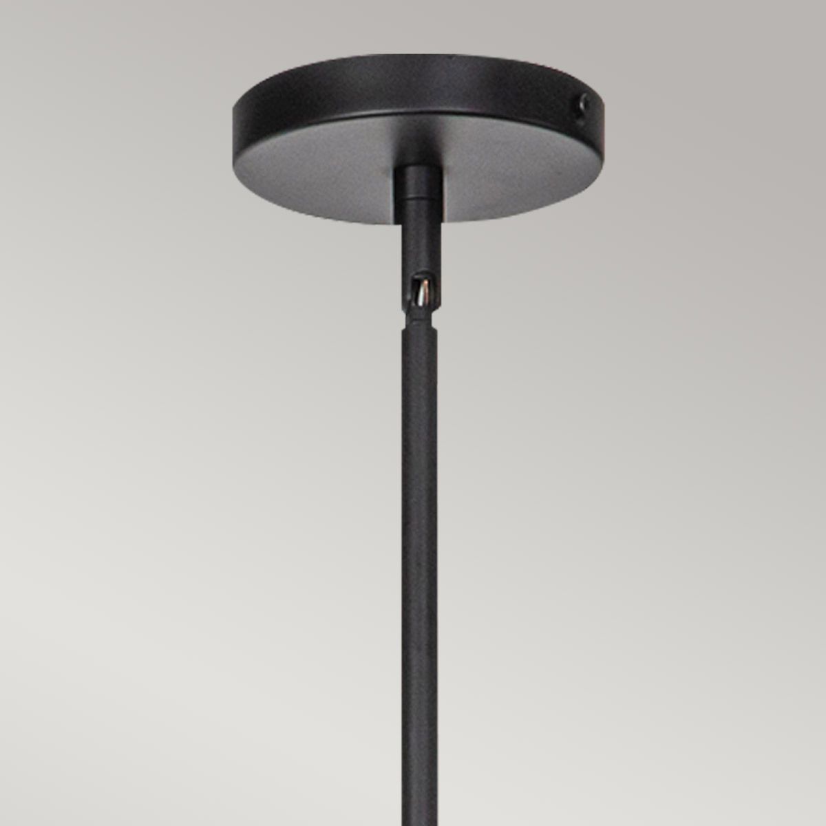 Payne 6 Light Chandelier - Black & Rope