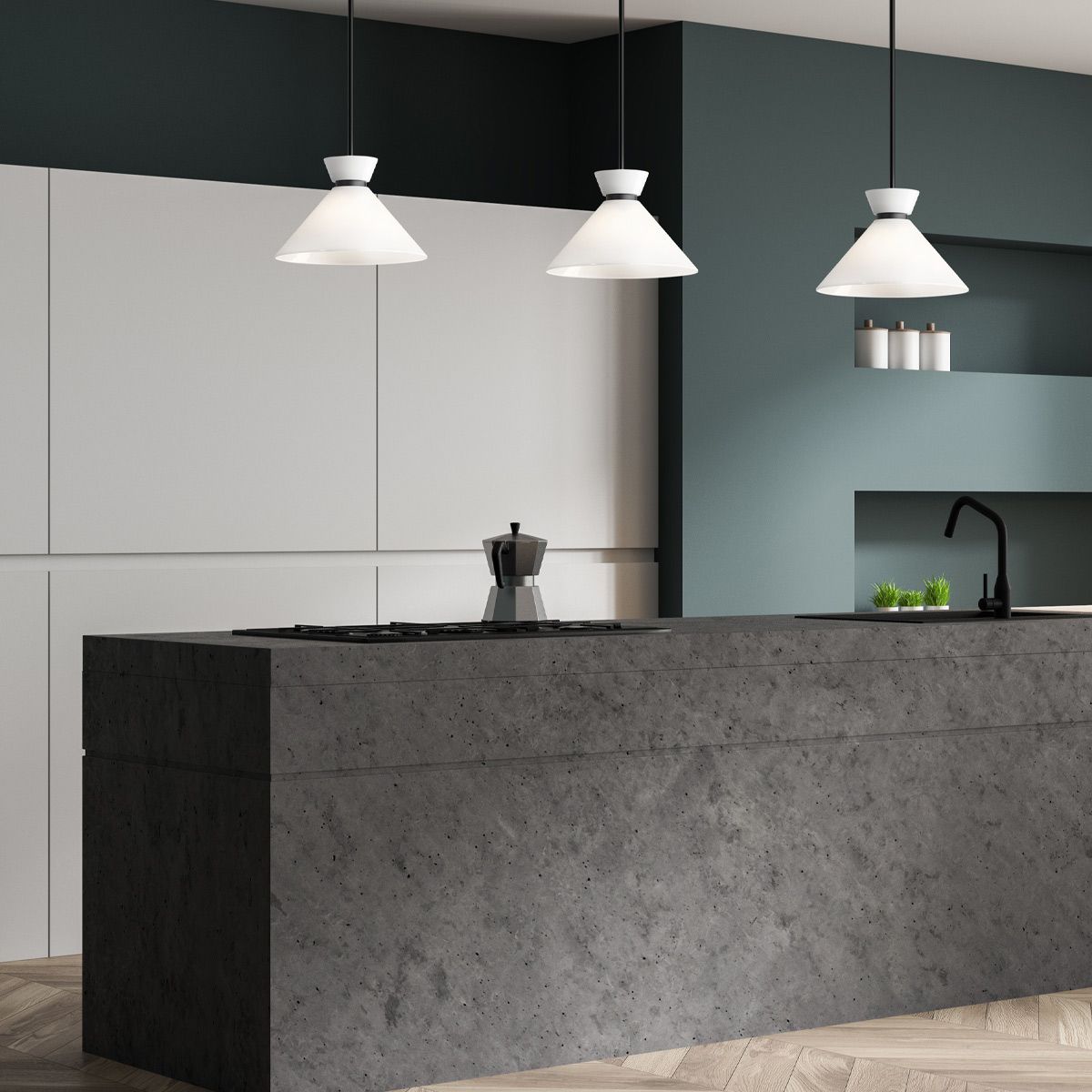 Merton Single Pendant Light - Black