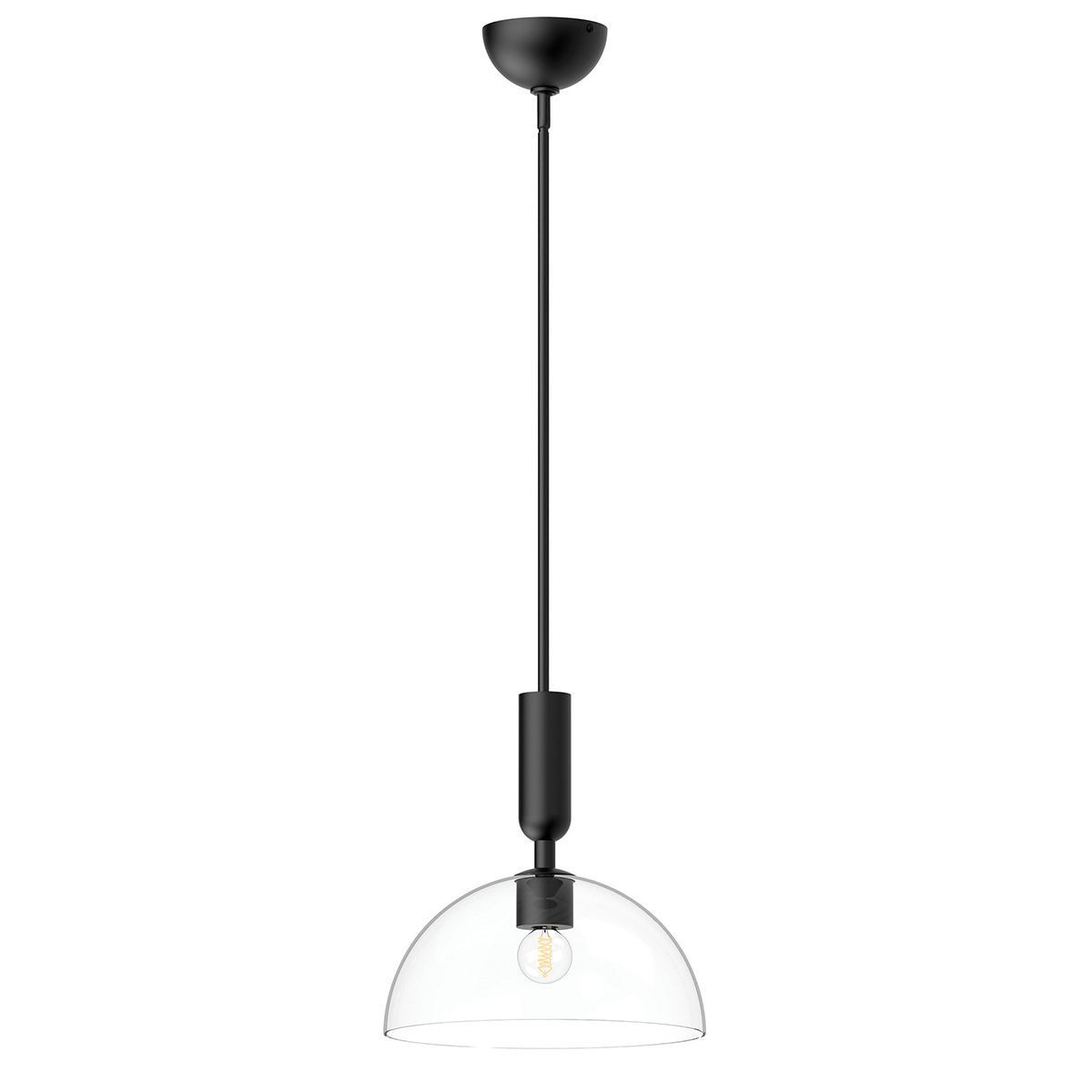 Carta Single Pendant Light - Black