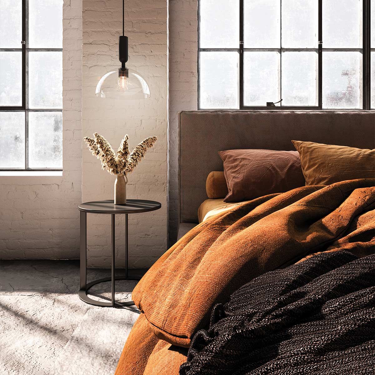Carta Single Pendant Light - Black