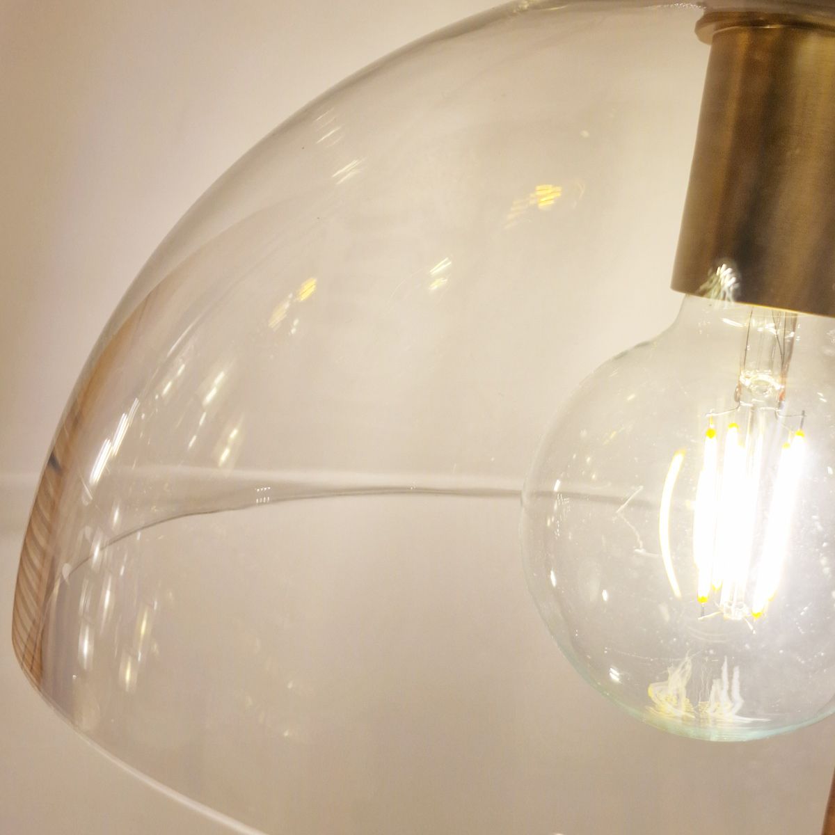 Carta Single Semi Flush Ceiling Light - Gold