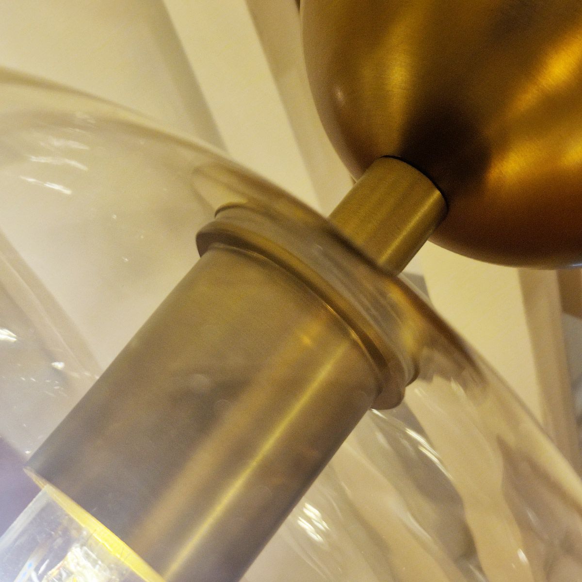Carta Single Semi Flush Ceiling Light - Gold