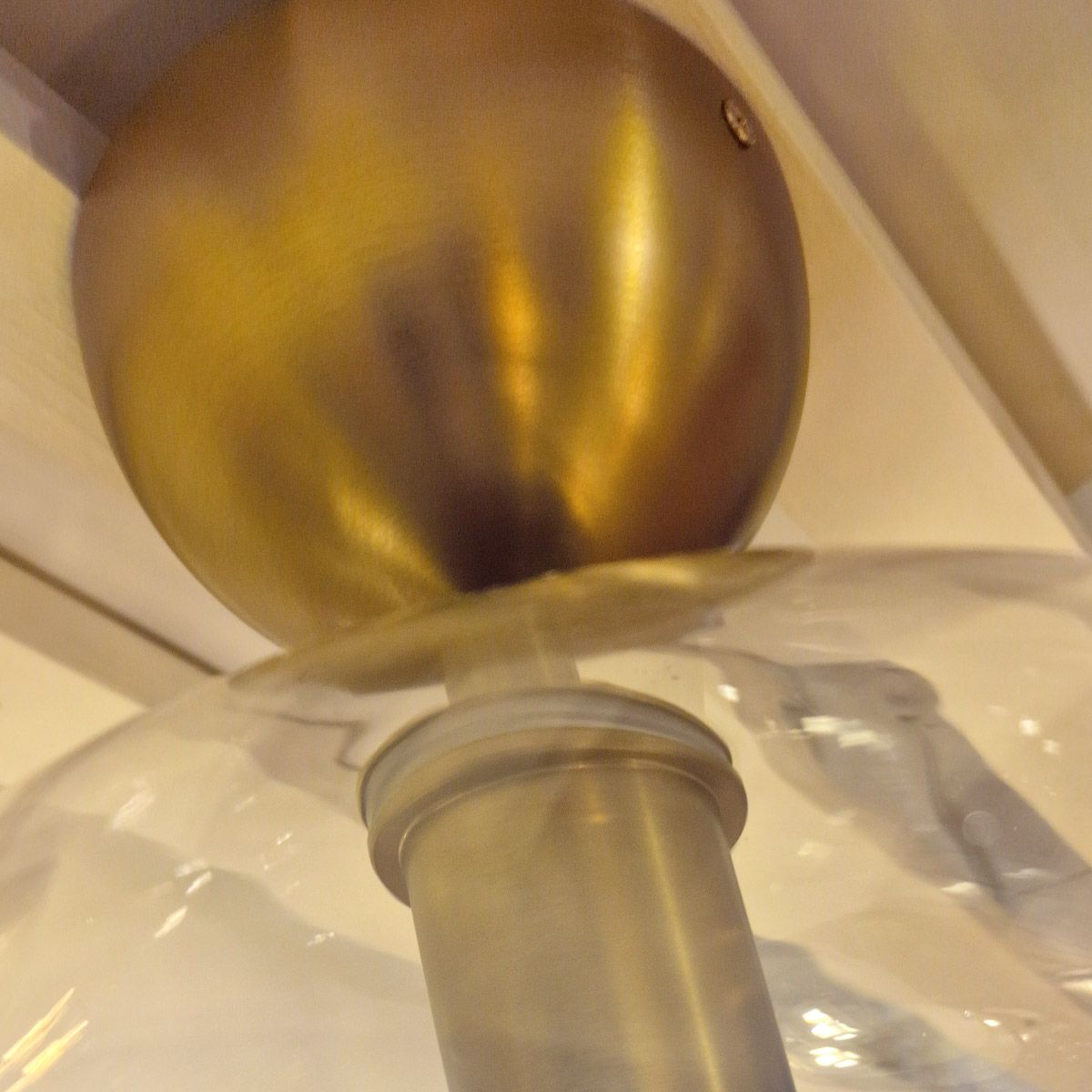 Carta Single Semi Flush Ceiling Light - Gold
