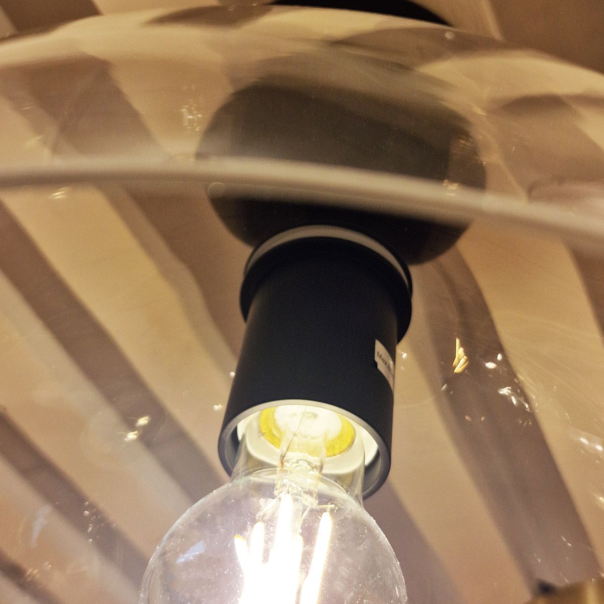 Carta Single Semi Flush Ceiling Light - Black