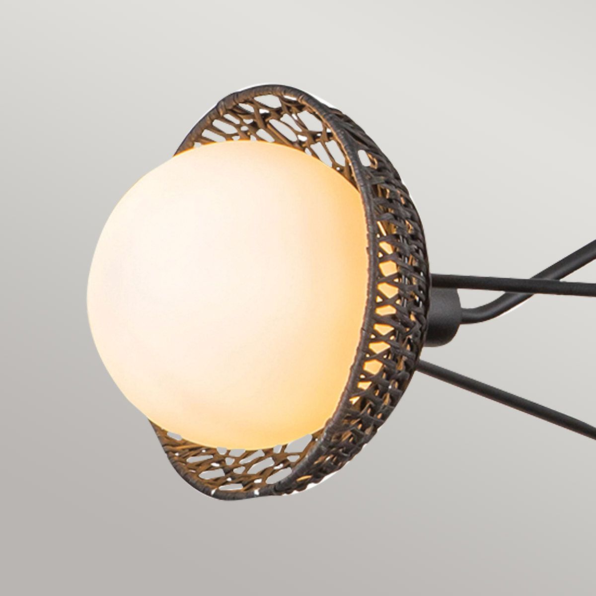 Deela Triple Chandelier - Black