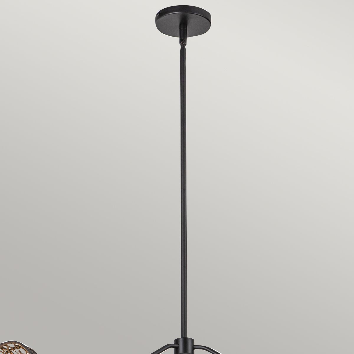 Deela Triple Chandelier - Black