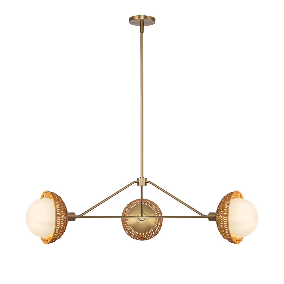 Deela Triple Chandelier - Gold