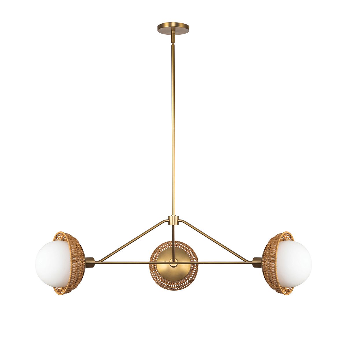 Deela Triple Chandelier - Gold