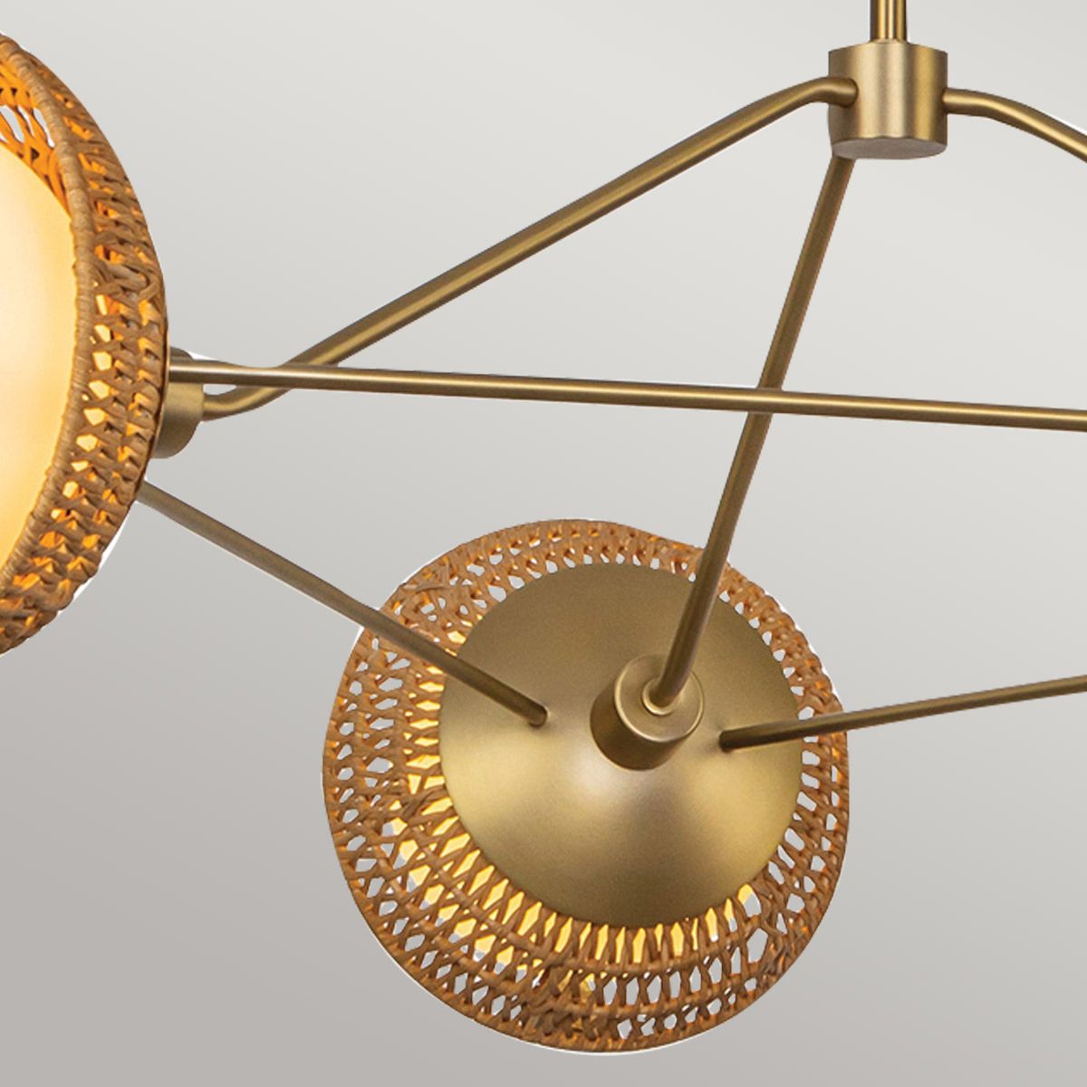 Deela Triple Chandelier - Gold