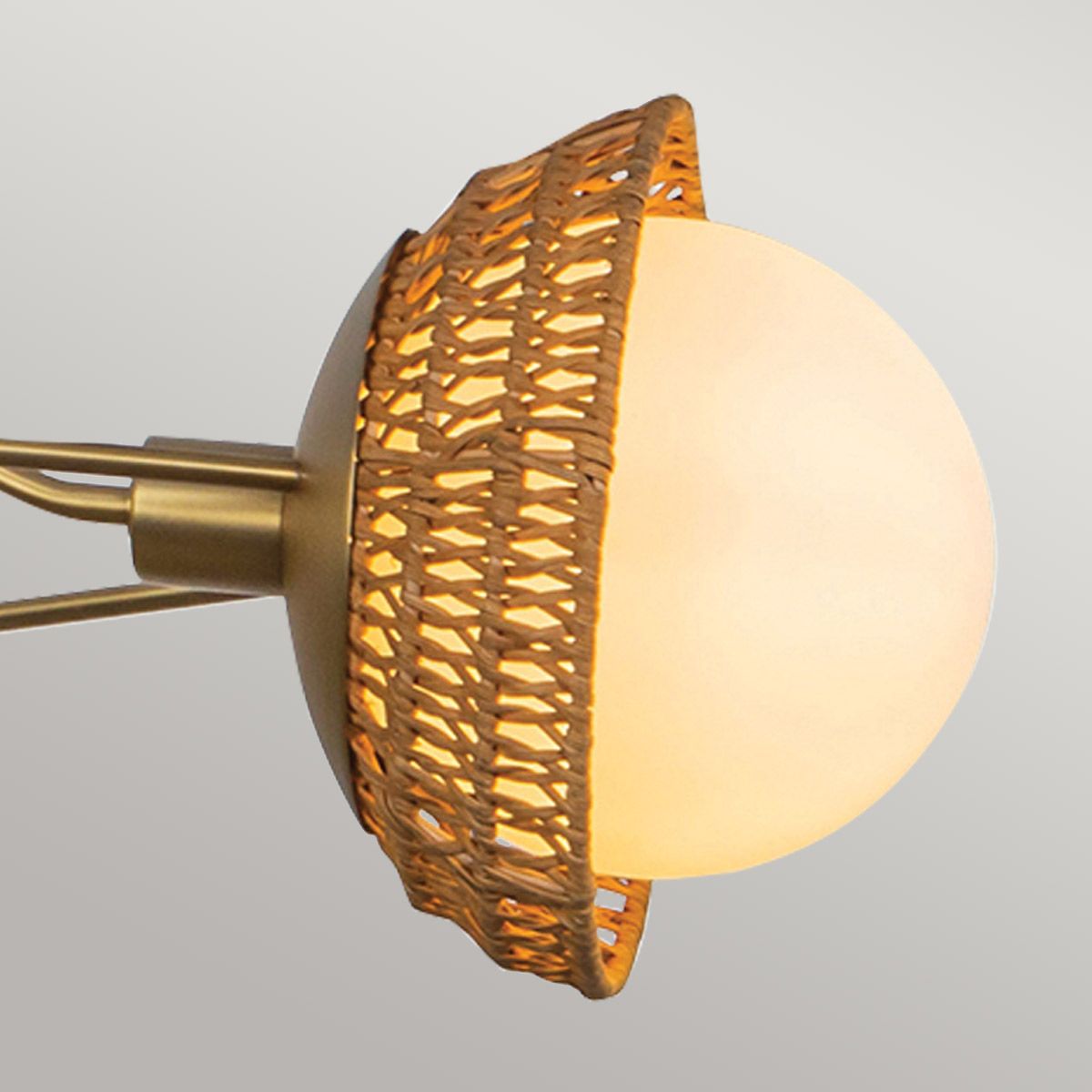 Deela Triple Chandelier - Gold