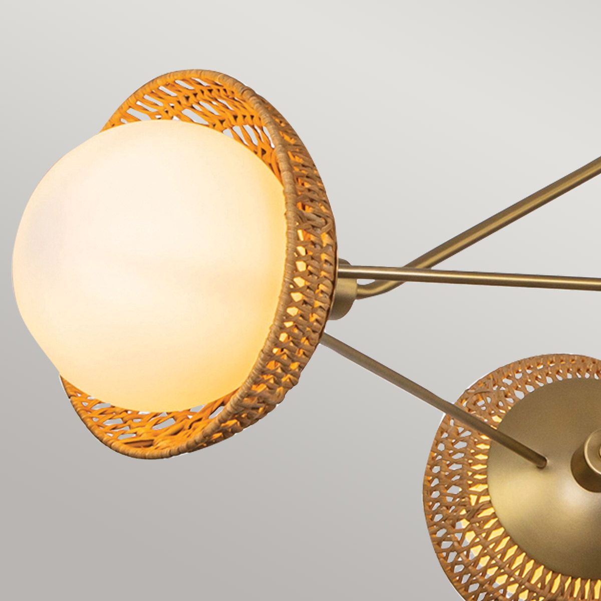 Deela Triple Chandelier - Gold