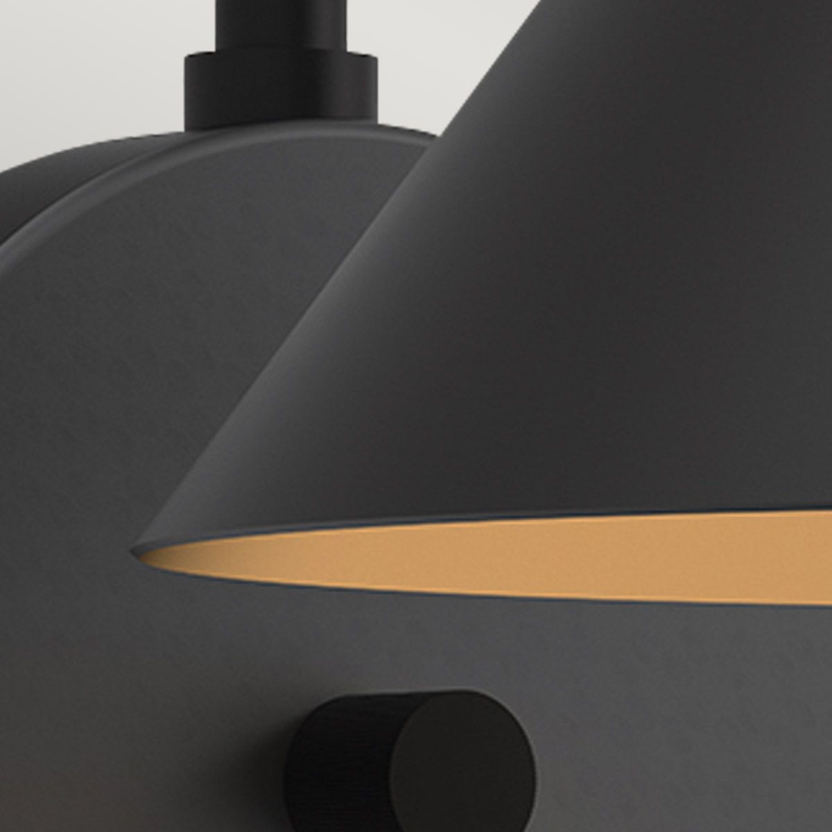 Chattenden Single Wall Light - Black