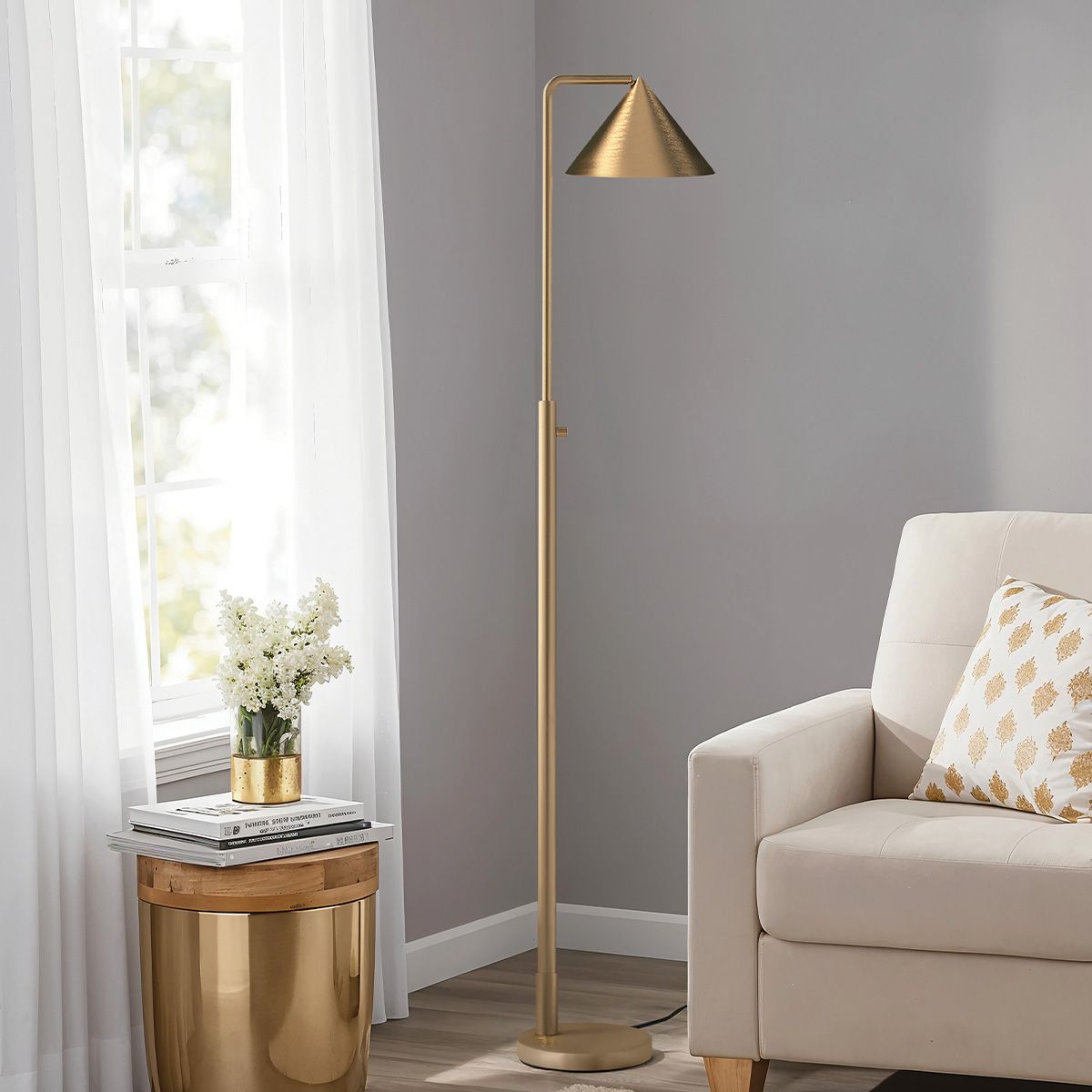 Chattenden Floor Lamp - Gold