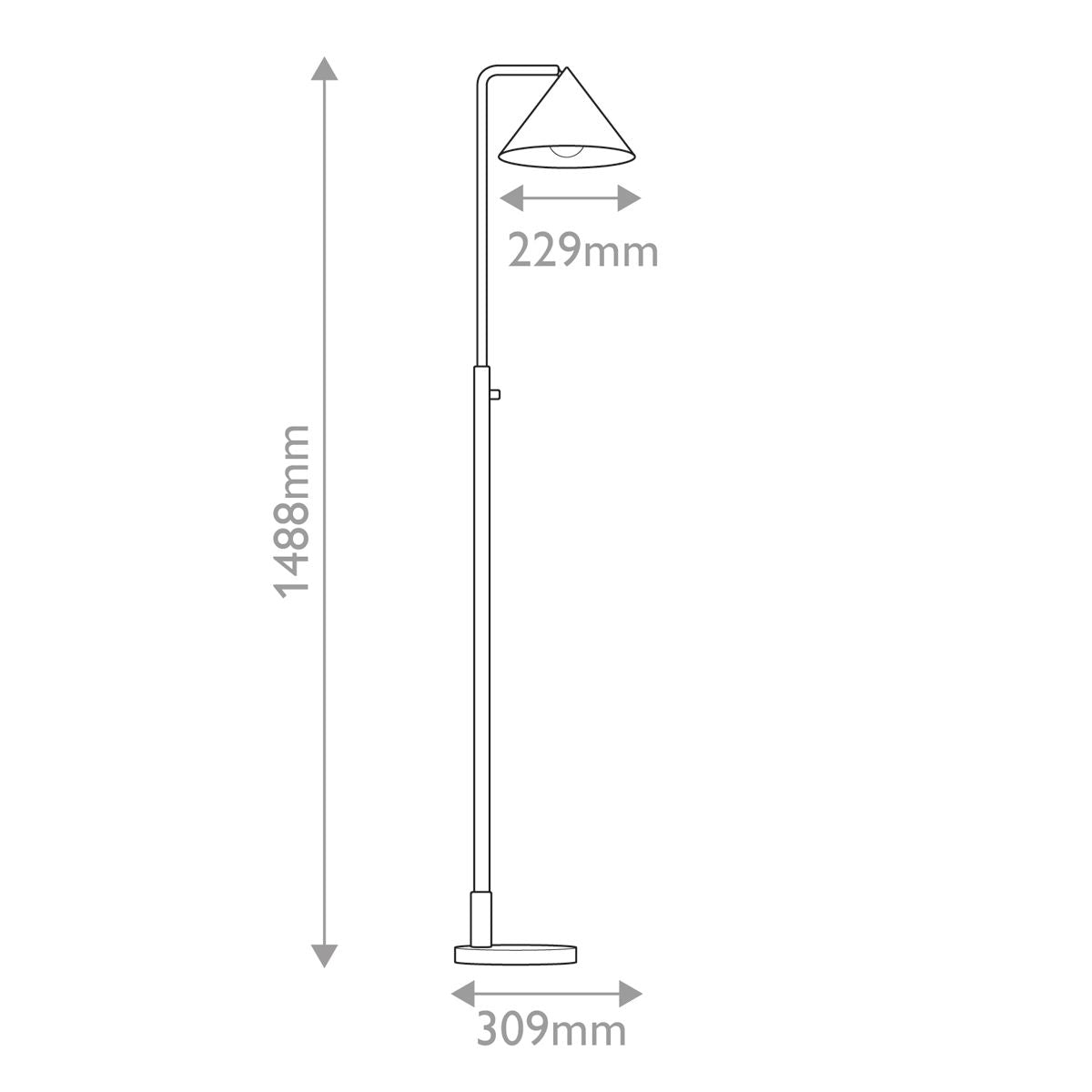 Chattenden Floor Lamp - Gold