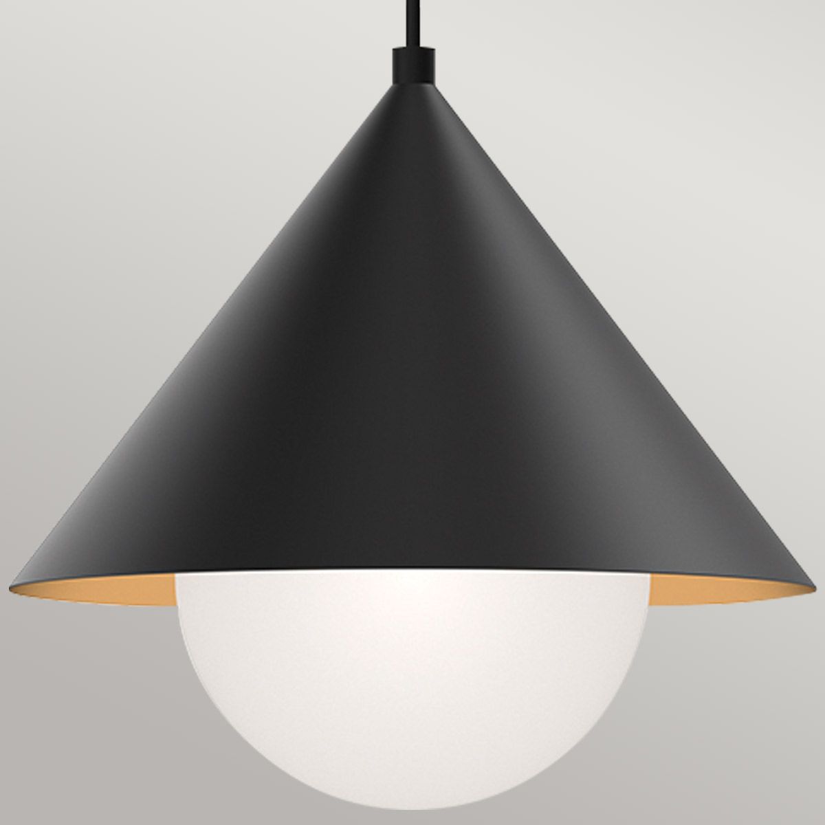 Chattenden Single Pendant Light - Black