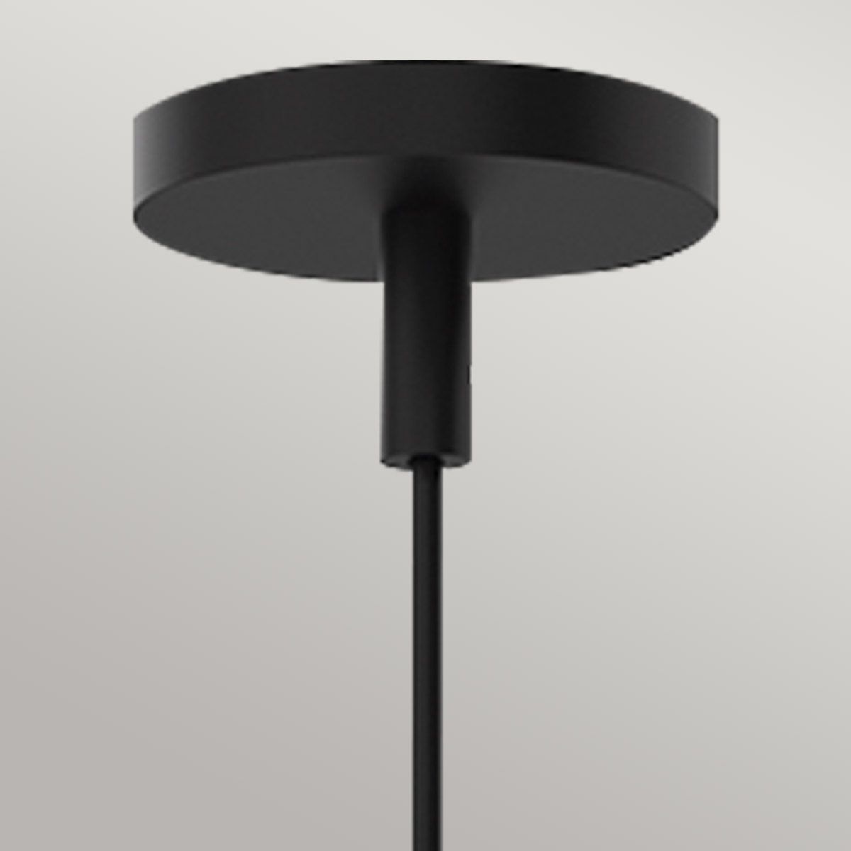 Chattenden Single Pendant Light - Black