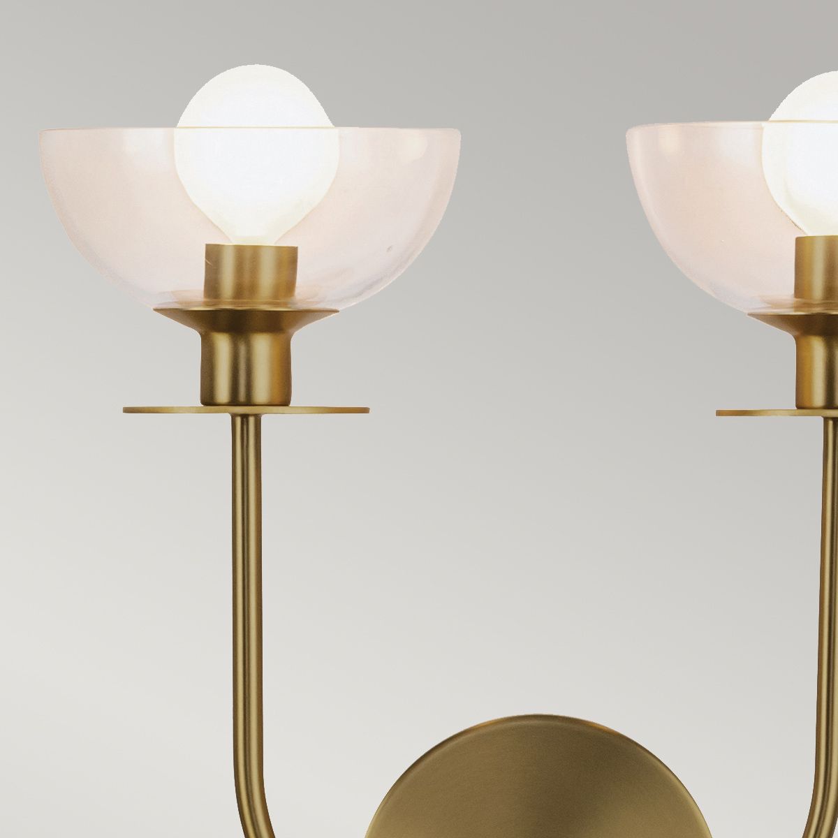 Woodleigh Double Wall Light - Gold