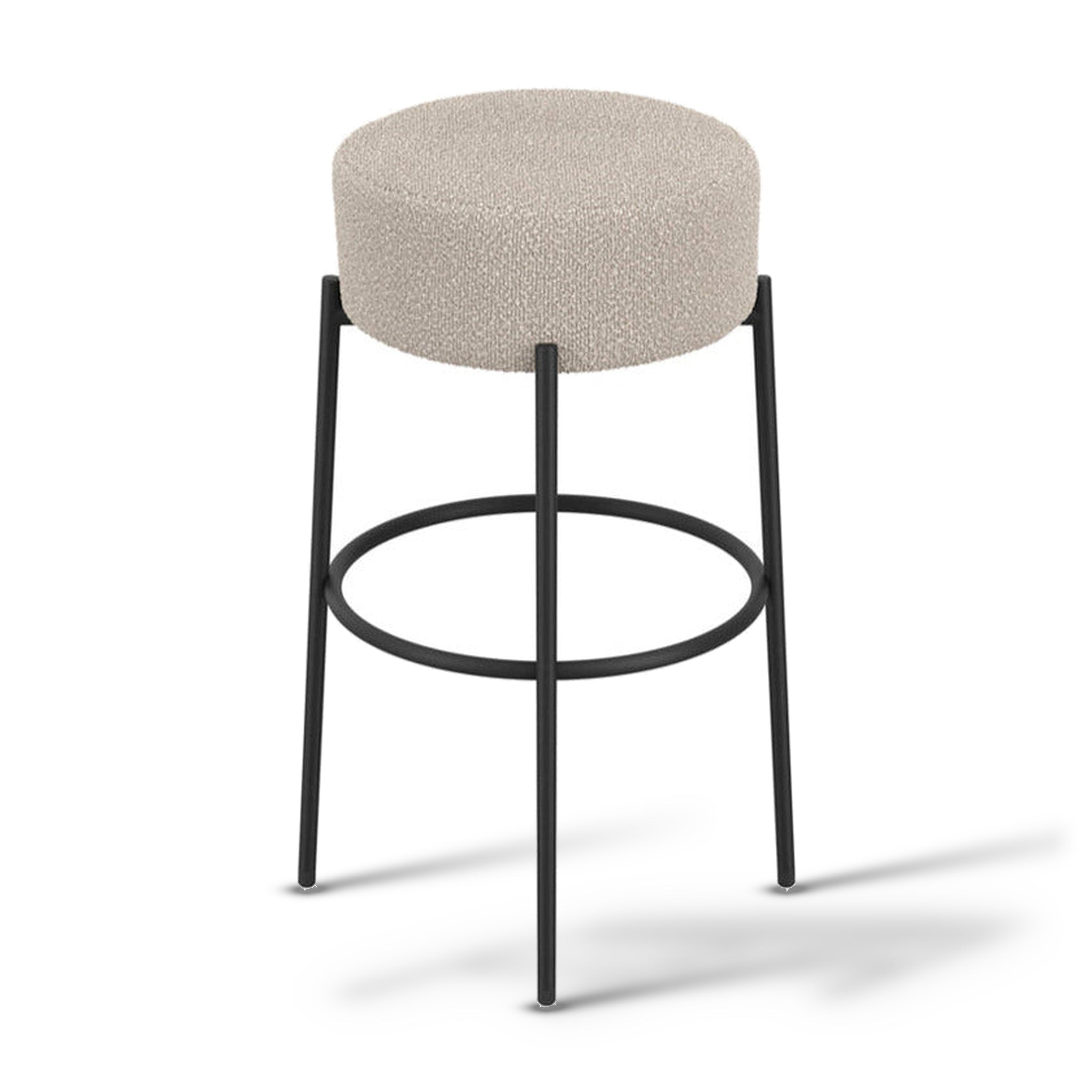 Anais Buff Taupe Boucle Counter Stool