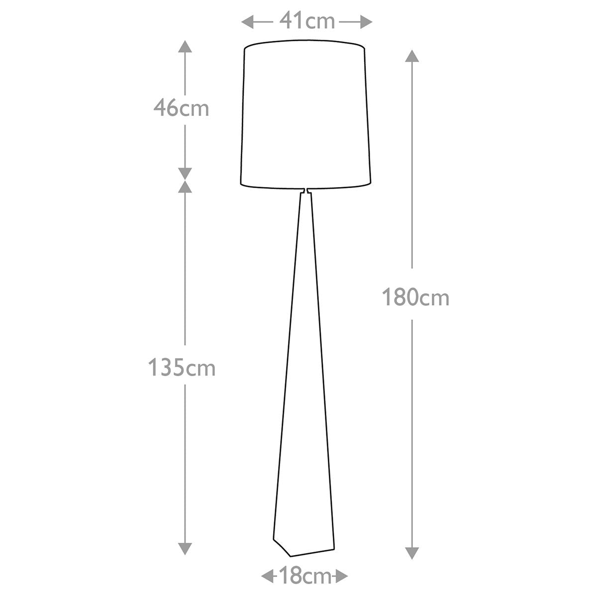 Rubino Floor Lamp - Black
