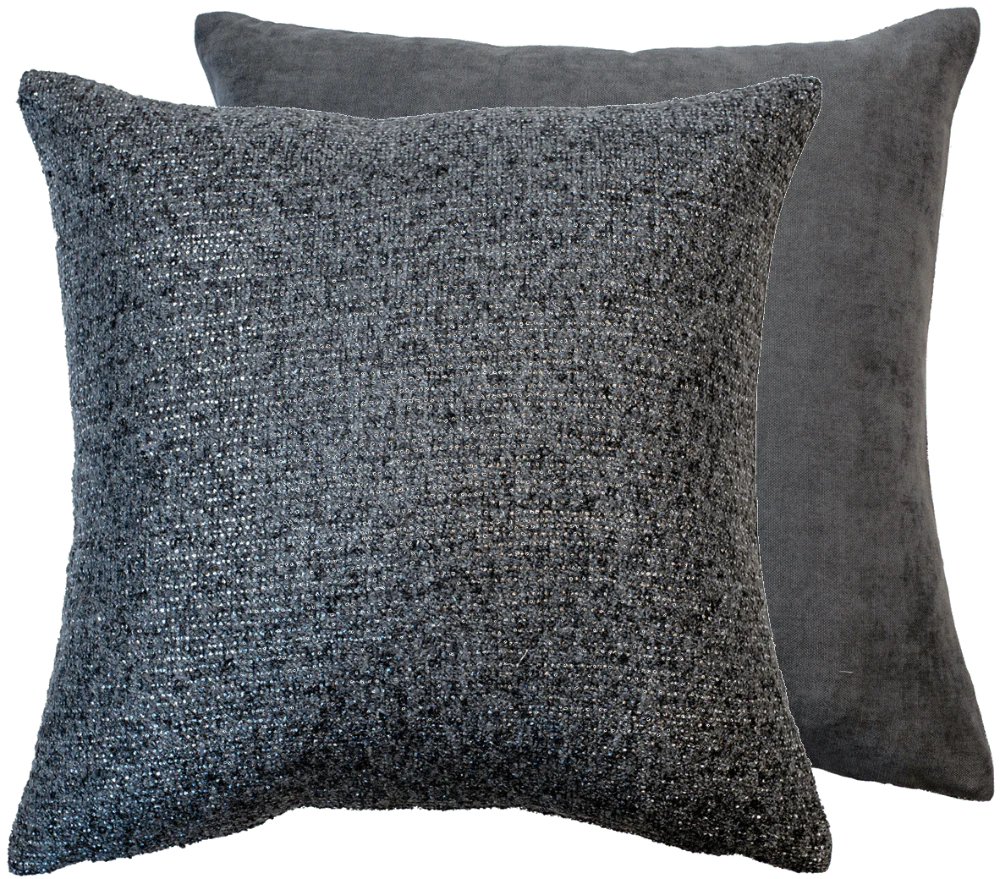Malini Flecks Grey with Copper Flecks Square Cushion 45x45