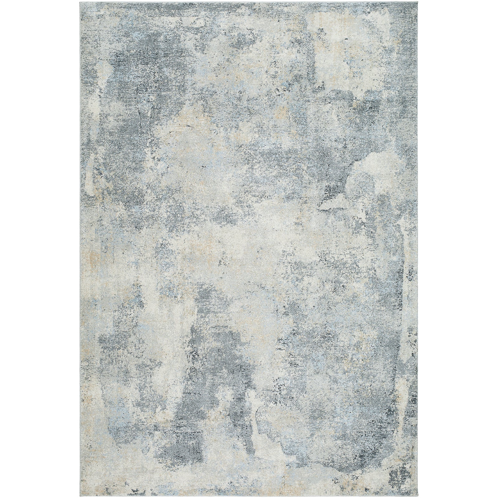 Avellino Abstract Modern Marble High Pile Blue & Grey & Beige Polypropylene & Polyester Rug 160x213cm - product image