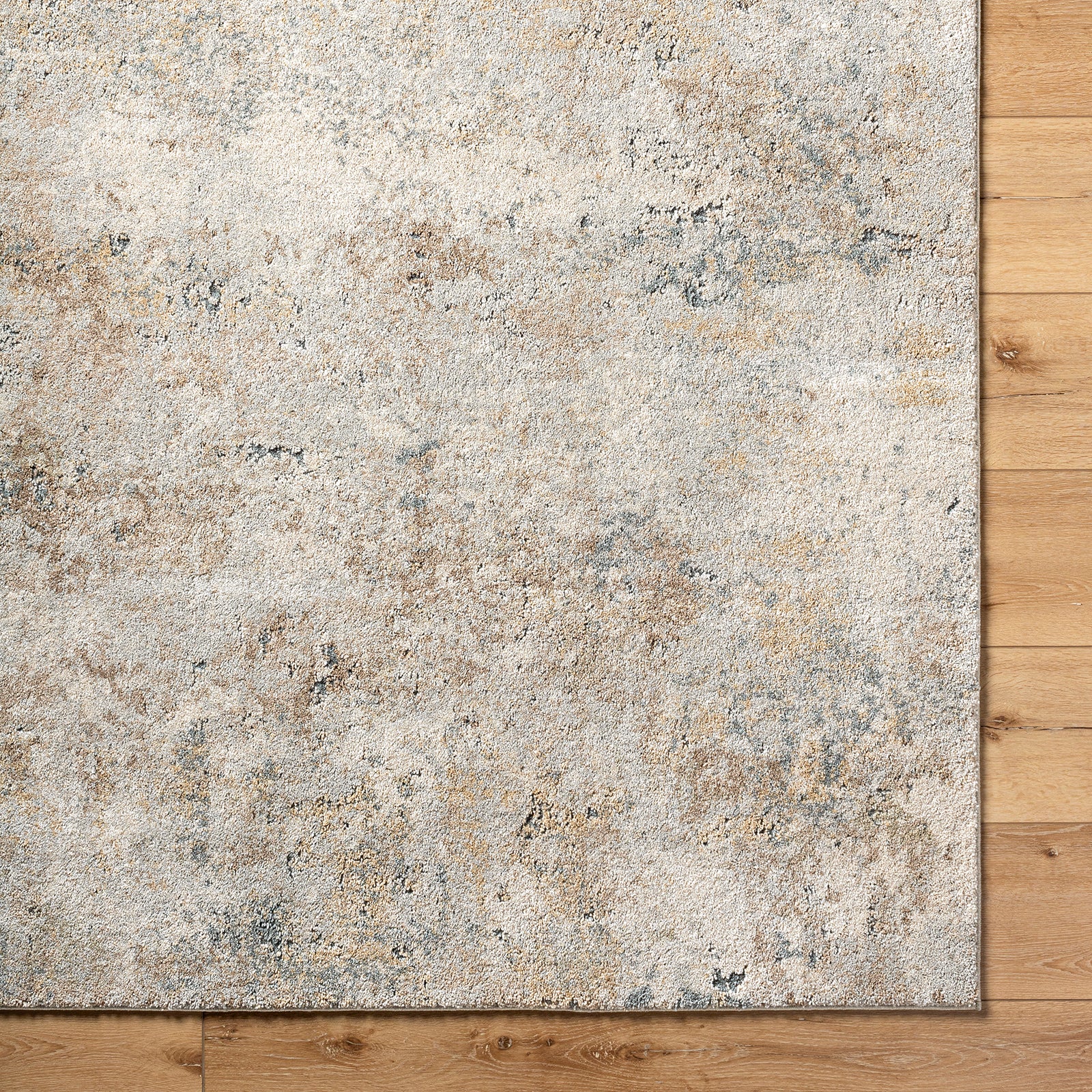 Avellino Abstract Modern Marble High Pile Blue & Grey & Beige Polypropylene & Polyester Rug 160x213cm - pile detail