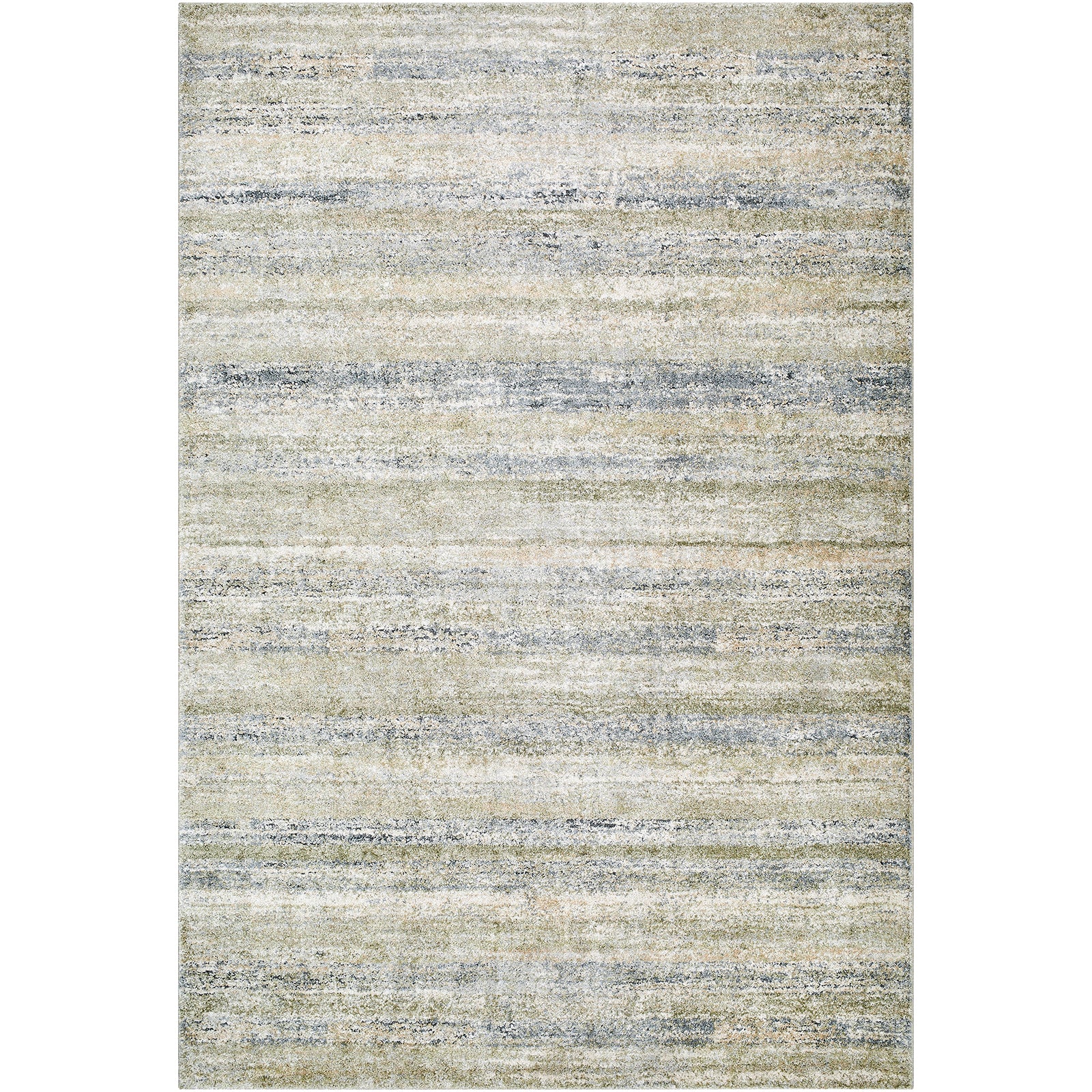 Avellino Abstract Modern Marble High Pile Green & Blue Polypropylene & Polyester Rug 200x280cm - product image
