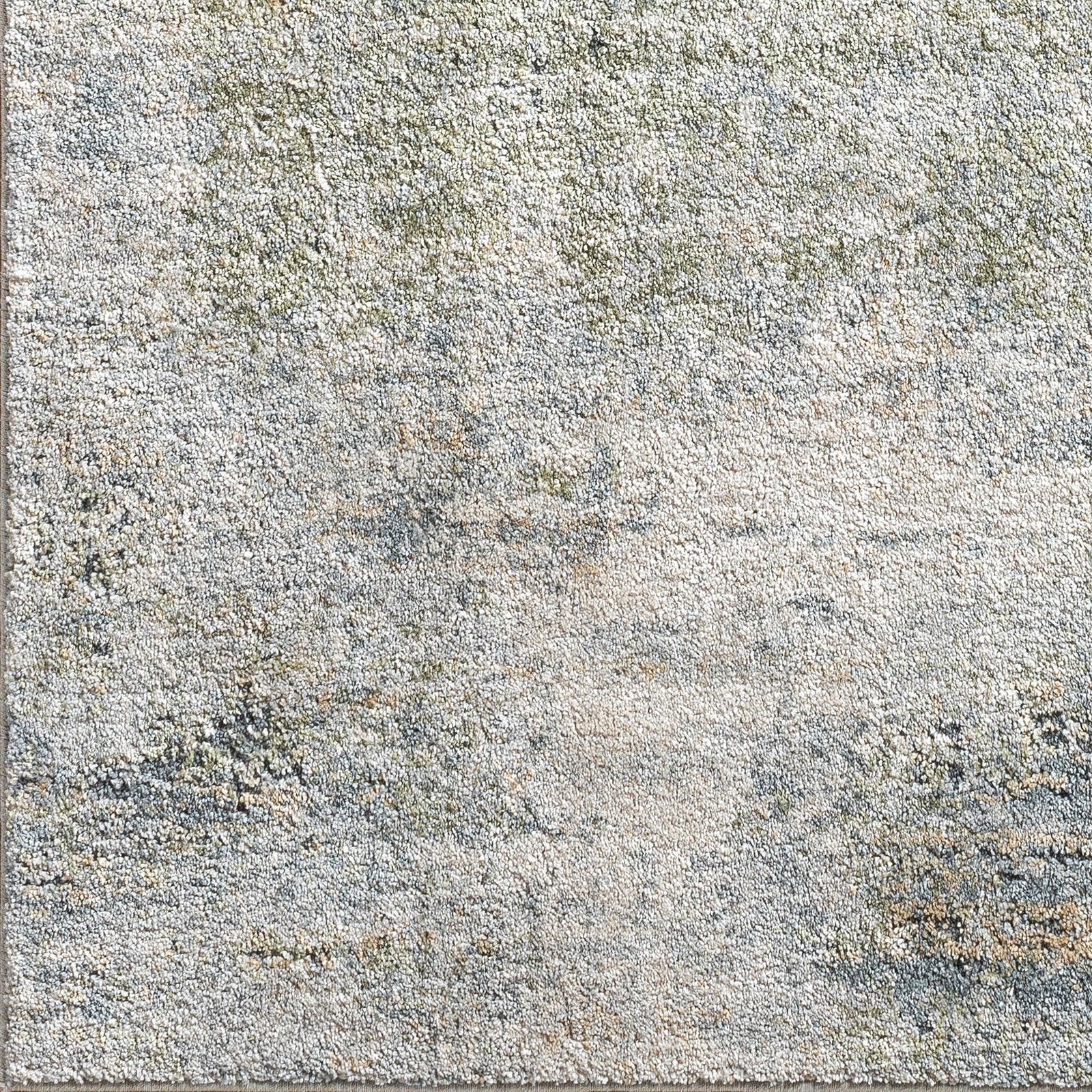 Avellino Abstract Modern Marble High Pile Green & Grey Polypropylene & Polyester Rug 200x280cm - colour swatch