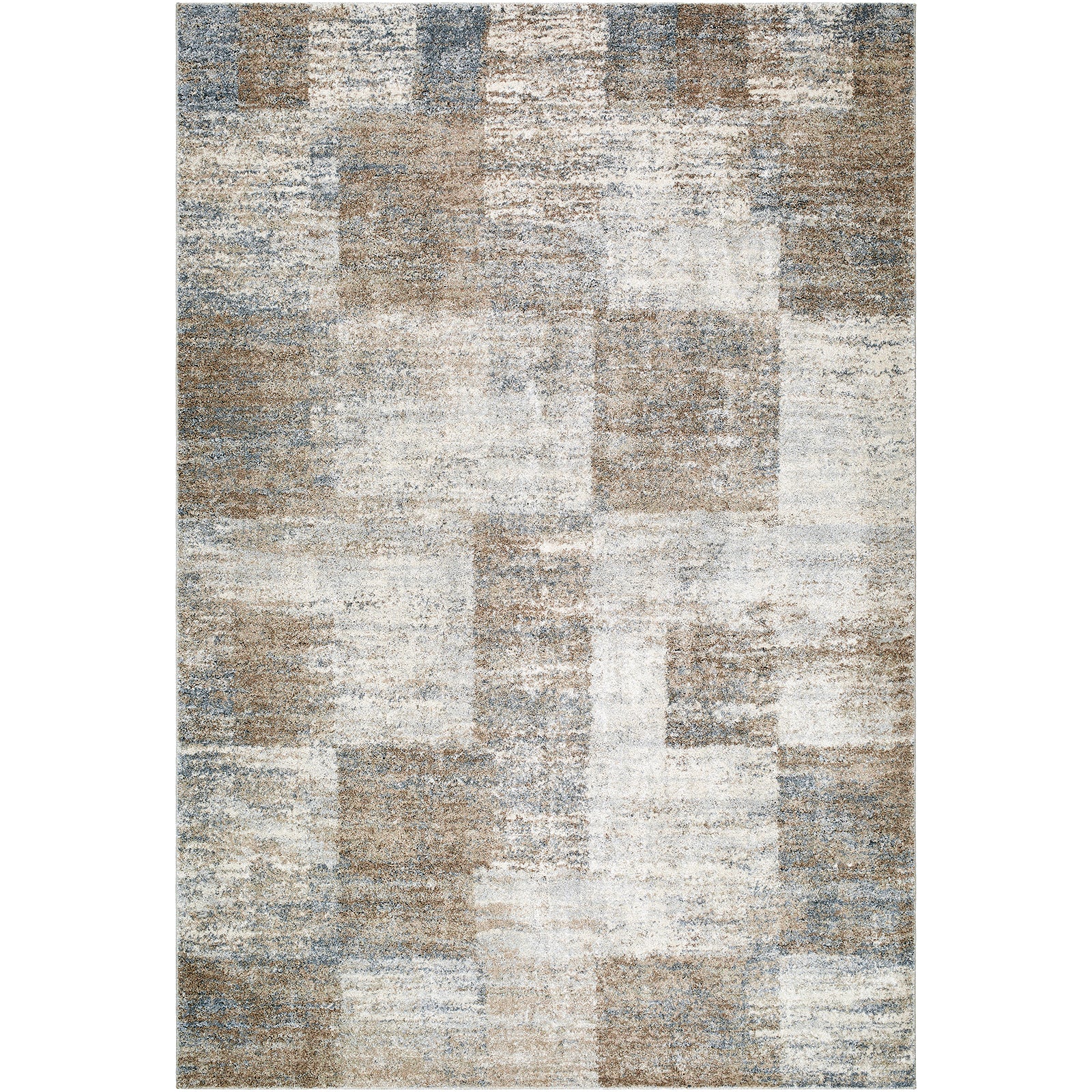 Avellino Modern Graphic High Pile Brown & Grey Polypropylene & Polyester Rug 200x280cm - product image