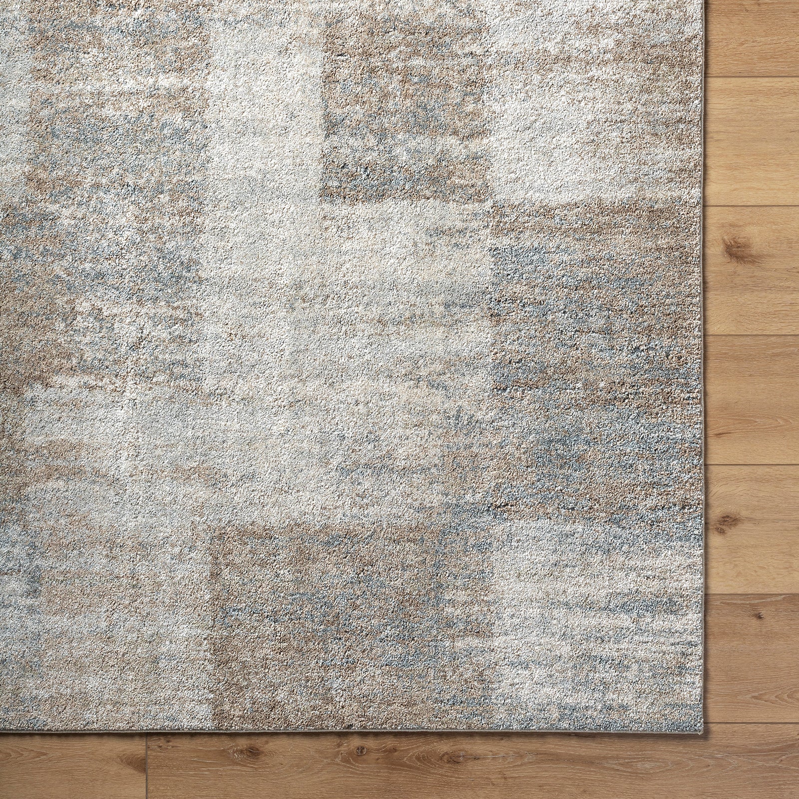 Avellino Modern Graphic High Pile Brown & Grey Polypropylene & Polyester Rug 160x213cm - pile detail