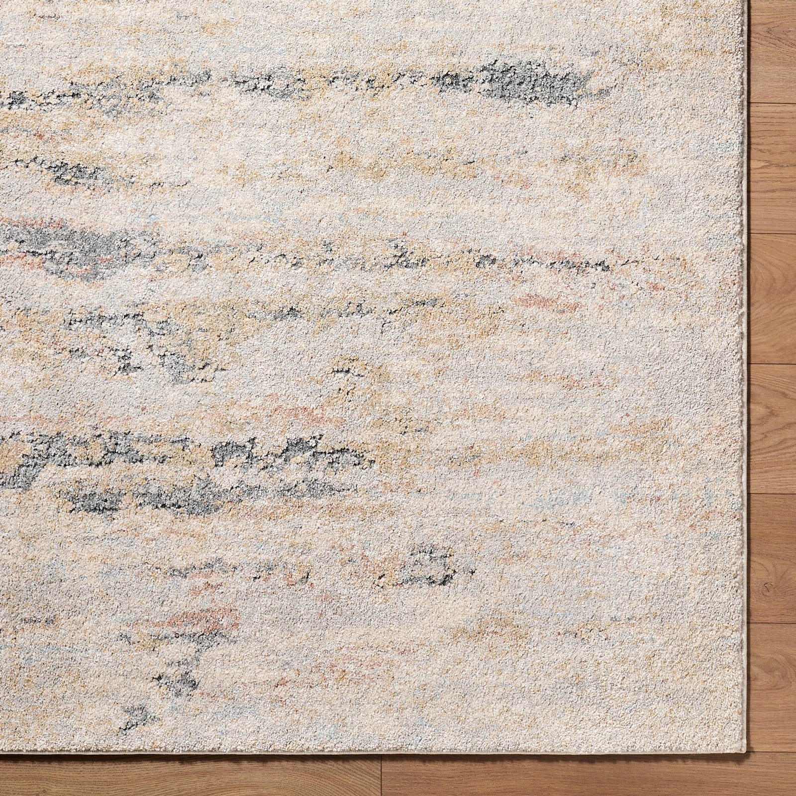 Avellino Abstract Modern Marble High Pile Beige & Grey & Blue Polypropylene & Polyester Rug 160x213cm - pile detail