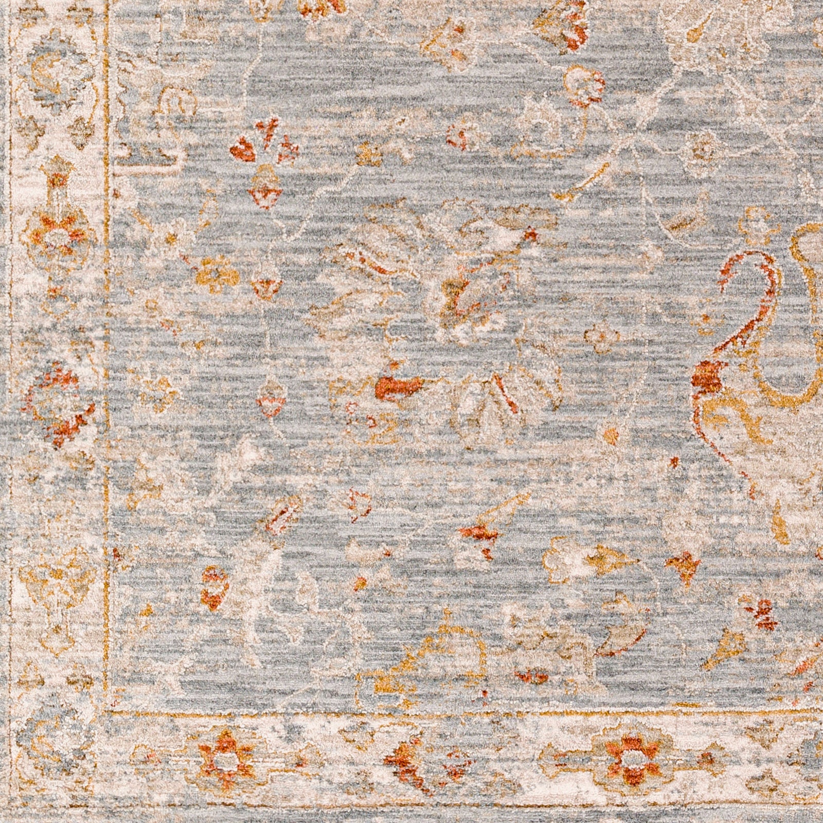 Avant Garde Vintage Traditional Blue & Denim Polyester & Polypropylene Rug 200x290cm - colour swatch