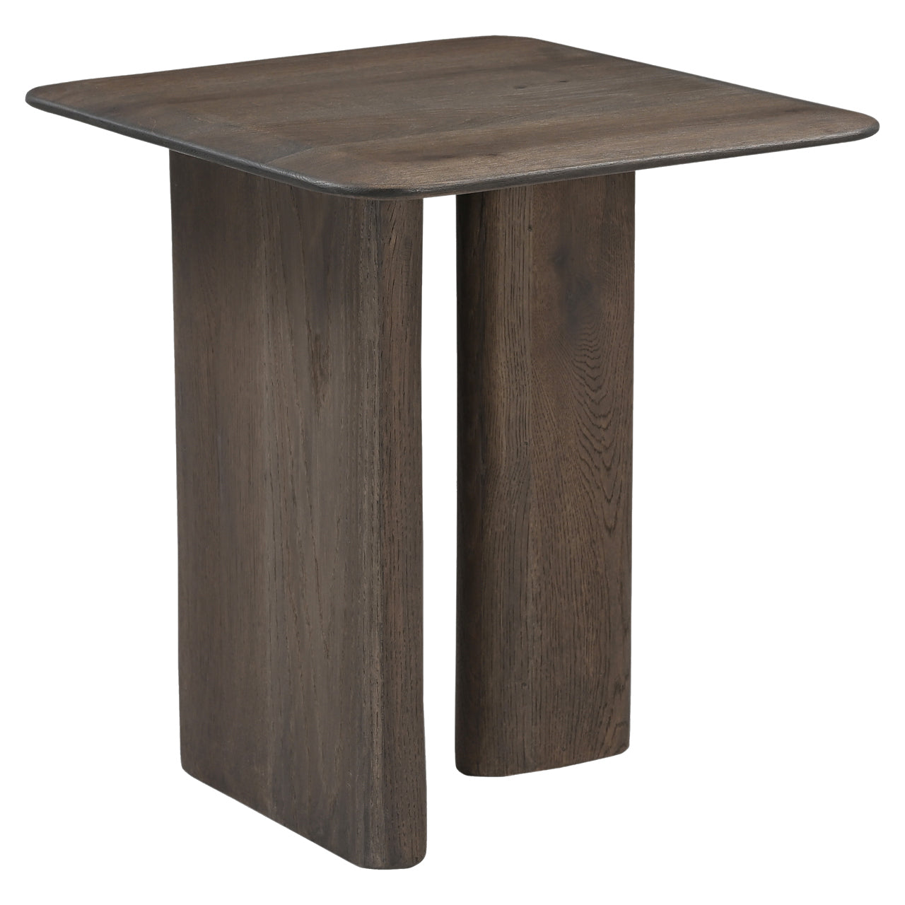 Richmond Interiors Castello Smoked Brown Oak Wood Side Table