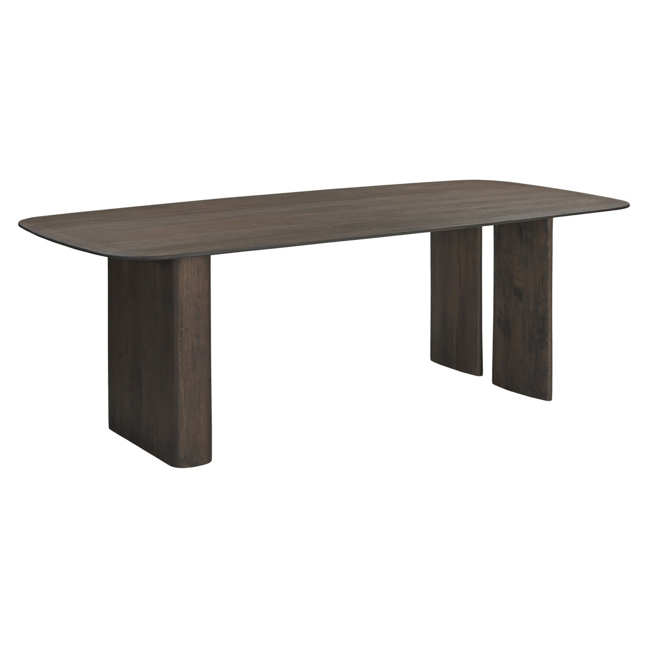 Richmond Interiors Castello Smoked Brown Oak Wood Dining Table 230cm