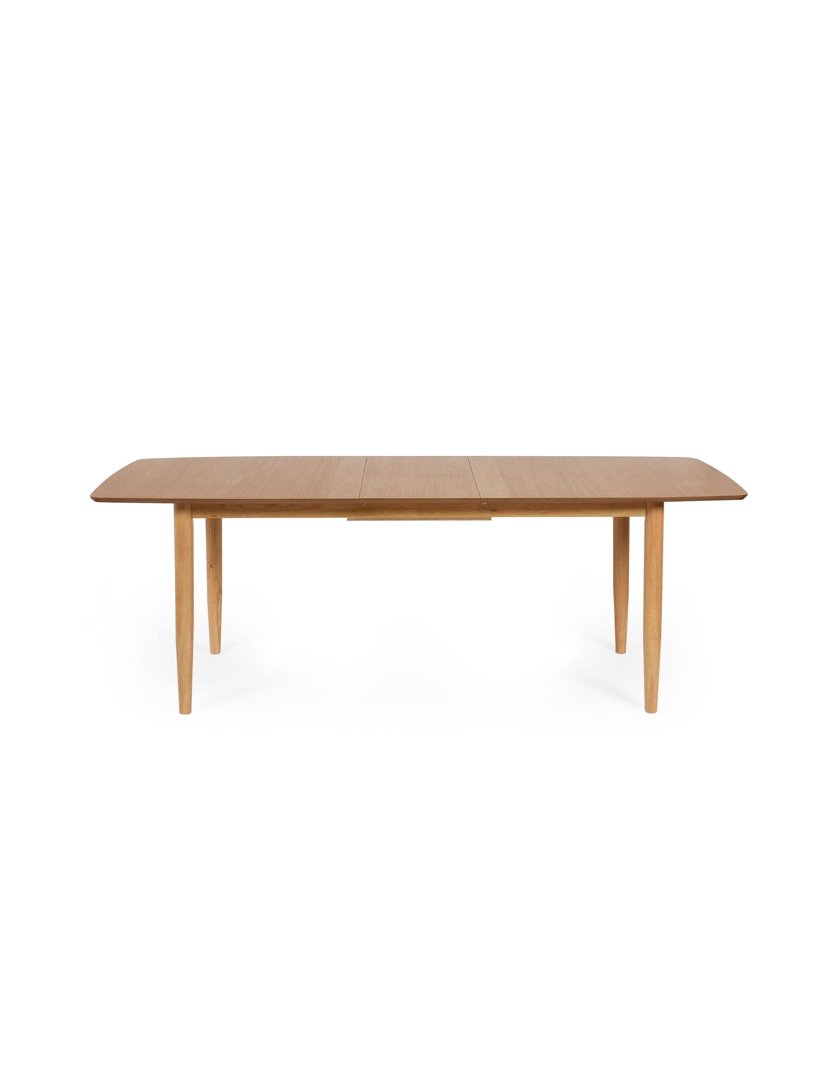 Livingston Natural Oak Wood Extending Dining Table | 4-6 Seater