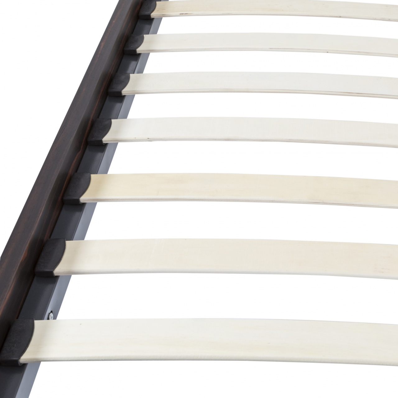 Bali Ebony Brown & Grey Fabric Kingsize Bedframe